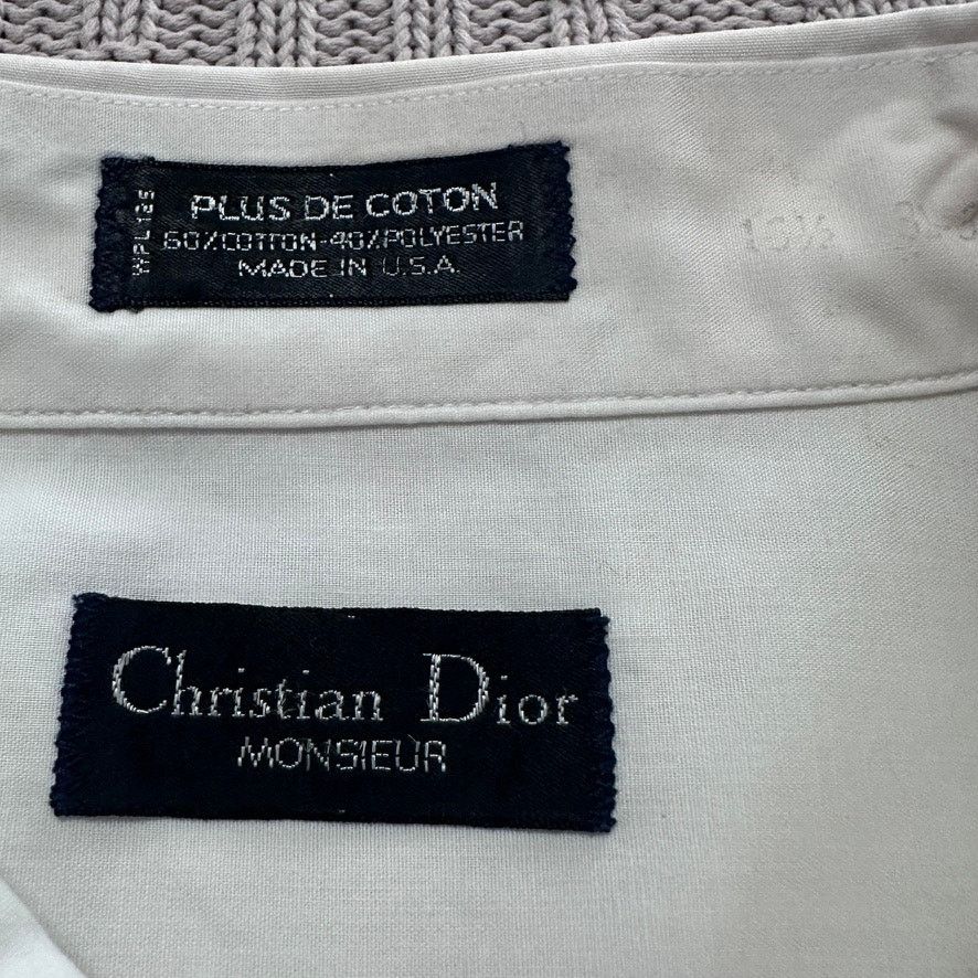 Dior Vintage Christian Dior white button down size 16.5 Size US L / EU 52-54 / 3 - 4 Thumbnail