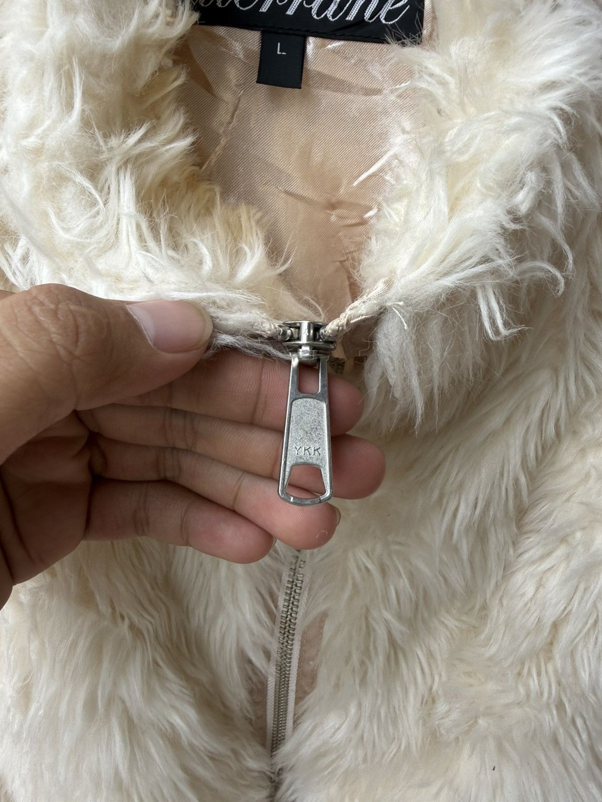 Japanese Brand Mohair fuzzy vest zipper japanese style Size US L / EU 52-54 / 3 - 6 Thumbnail