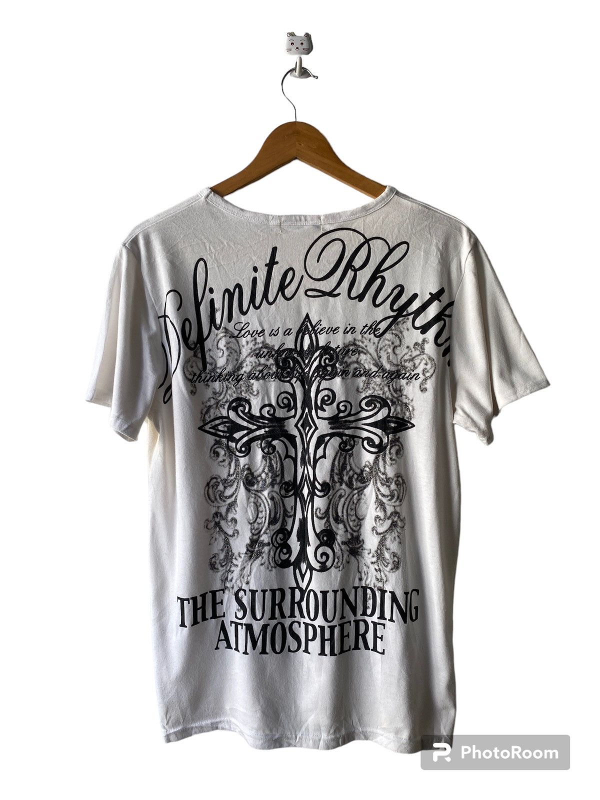 If Six Was Nine Sorridere Japan Poem Cross Design V Neck Shirt Size US M / EU 48-50 / 2 - 2 Thumbnail