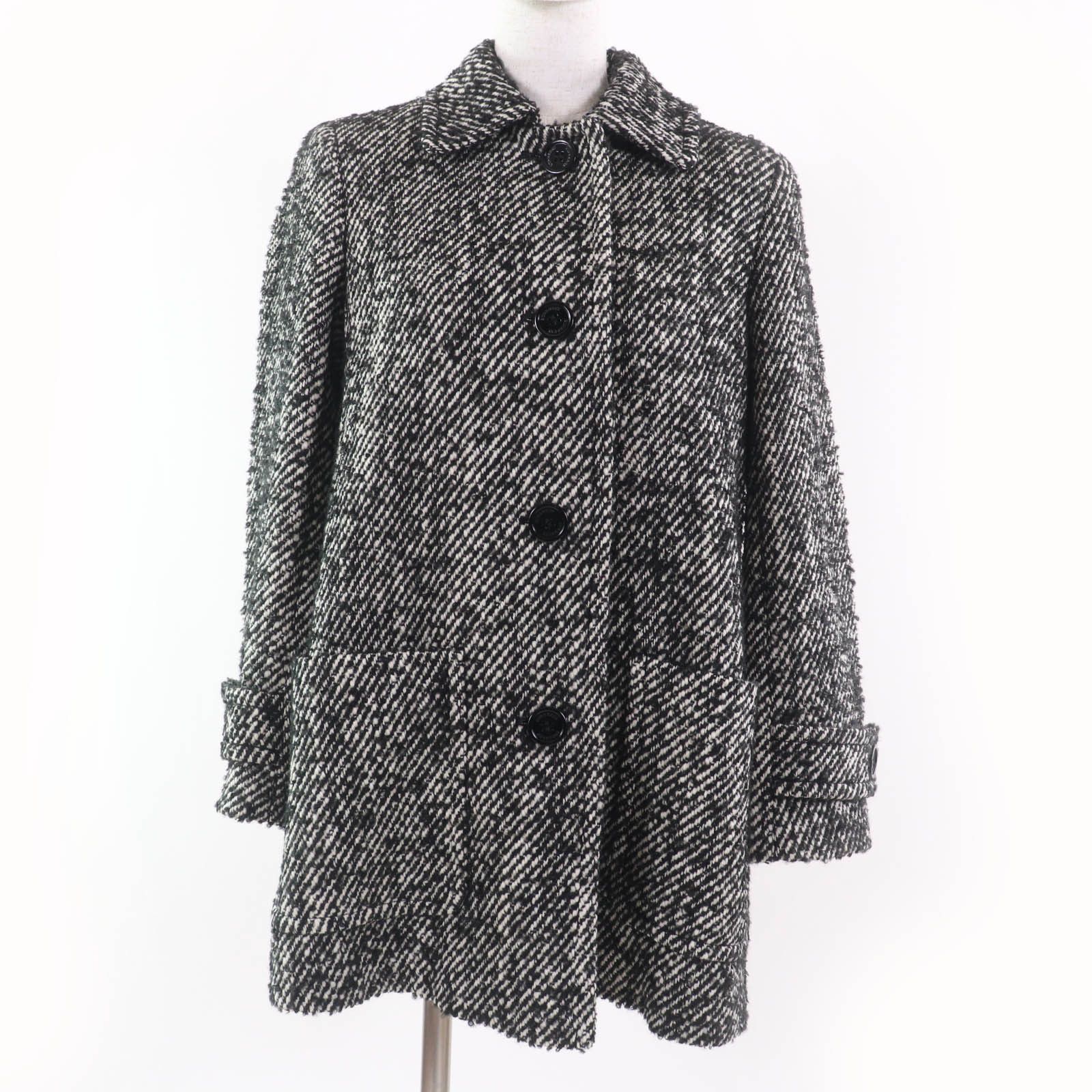 Burberry Burberry Burberry London Nova check Mohair Wool Coat Leather Outerwear DUTY FREE for USA Size ONE SIZE - 1 Thumbnail