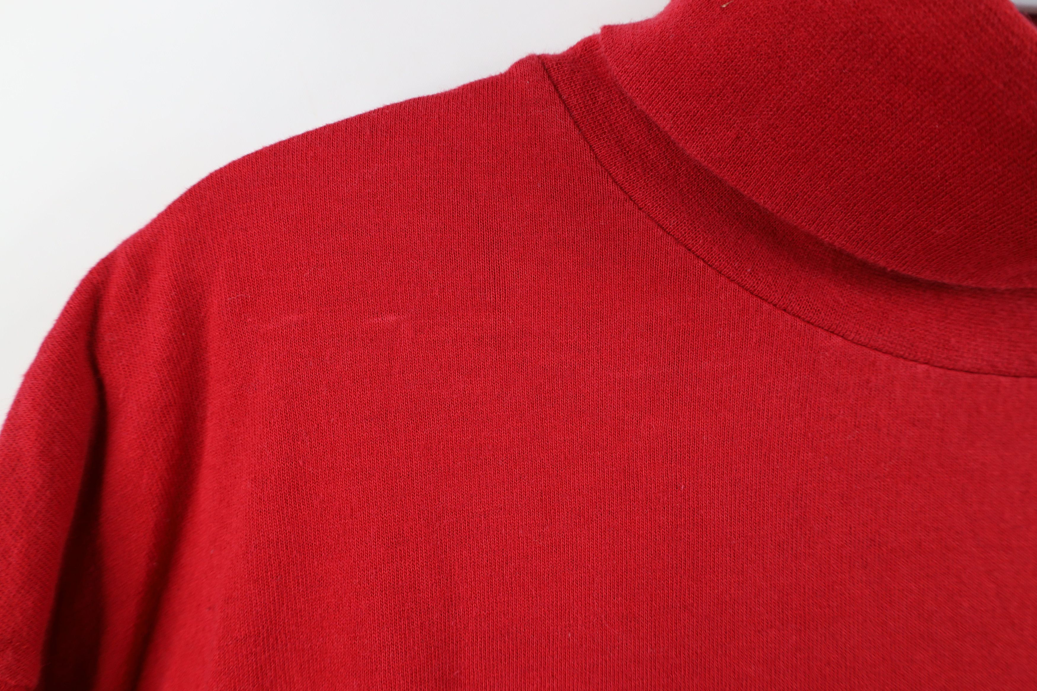 Vintage Vintage 90s Streetwear Blank Long Sleeve Turtleneck T-Shirt Size US S / EU 44-46 / 1 - 4 Thumbnail