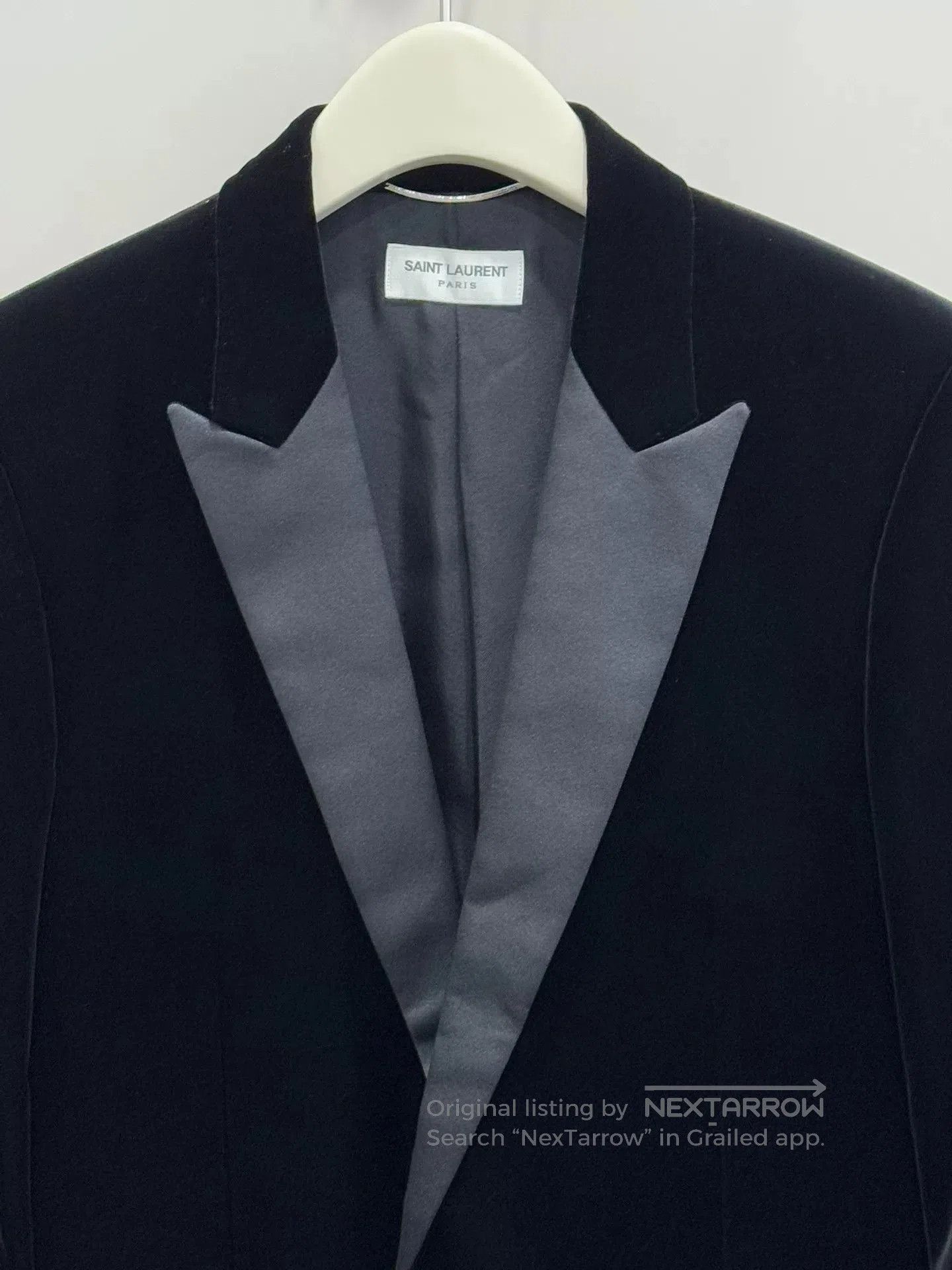Saint Laurent Paris black velvet smoking suit from Saint Laurent. Size US M / EU 48-50 / 2 - 3 Thumbnail
