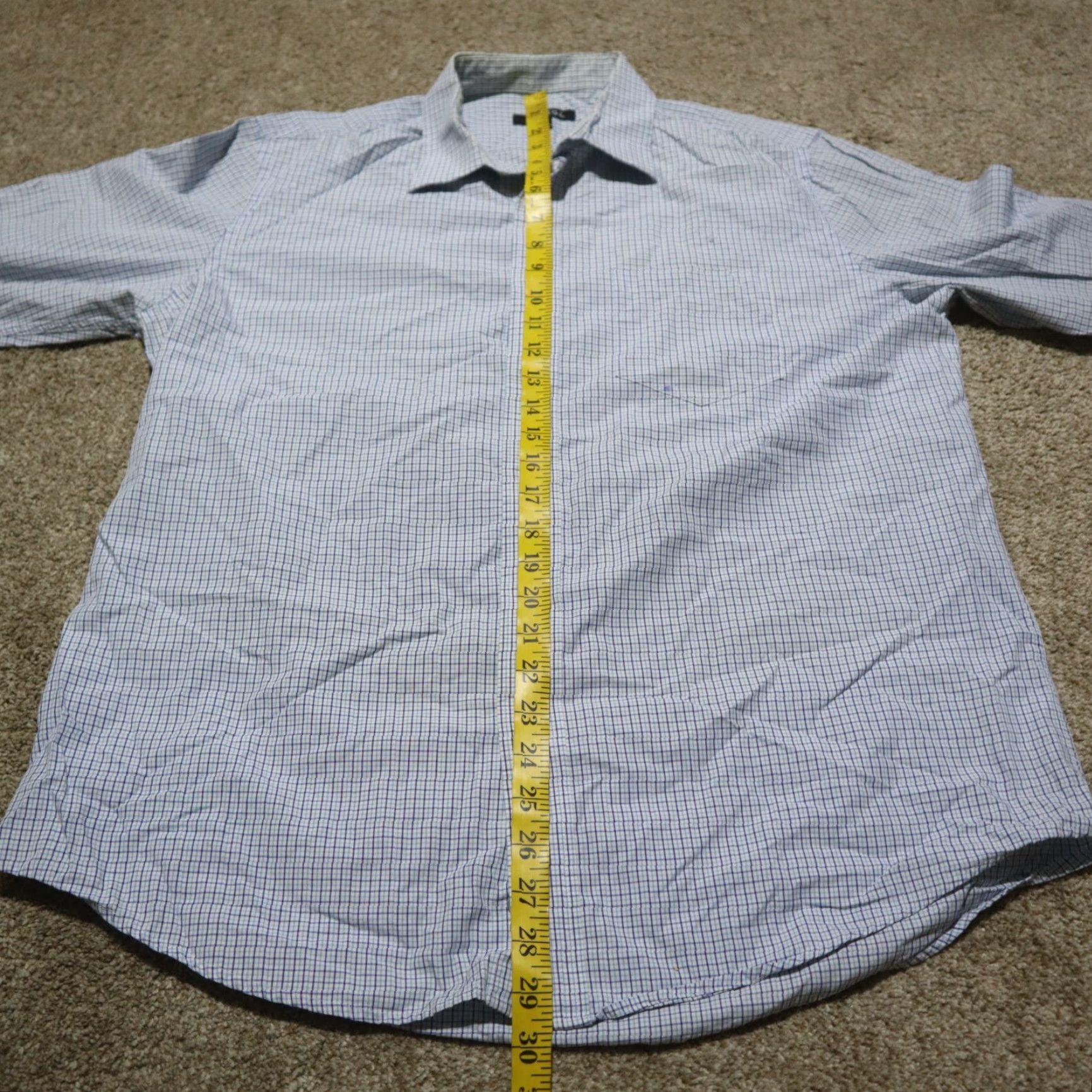 George VINTAGE George Checked Shirt Button-Up Long Sleeve Adult Men Size L Blue Classic 90s Size US L / EU 52-54 / 3 - 6 Thumbnail