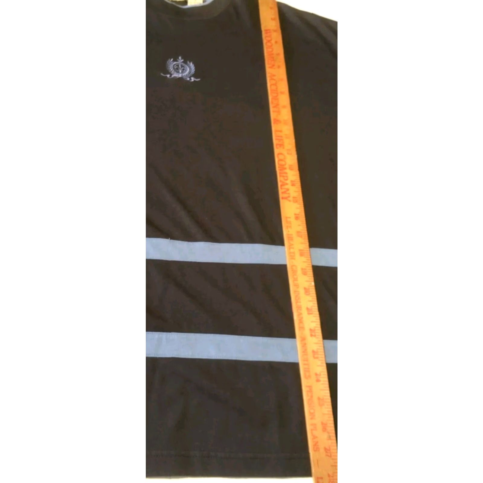Vintage VINTAGE Just For Women T Shirt 1X Plus Size Retro Stripe Crest Crew Neck Short Sleeve Black Blue 1990s Women Size XL / US 12-14 / IT 48-50 - 6 Thumbnail