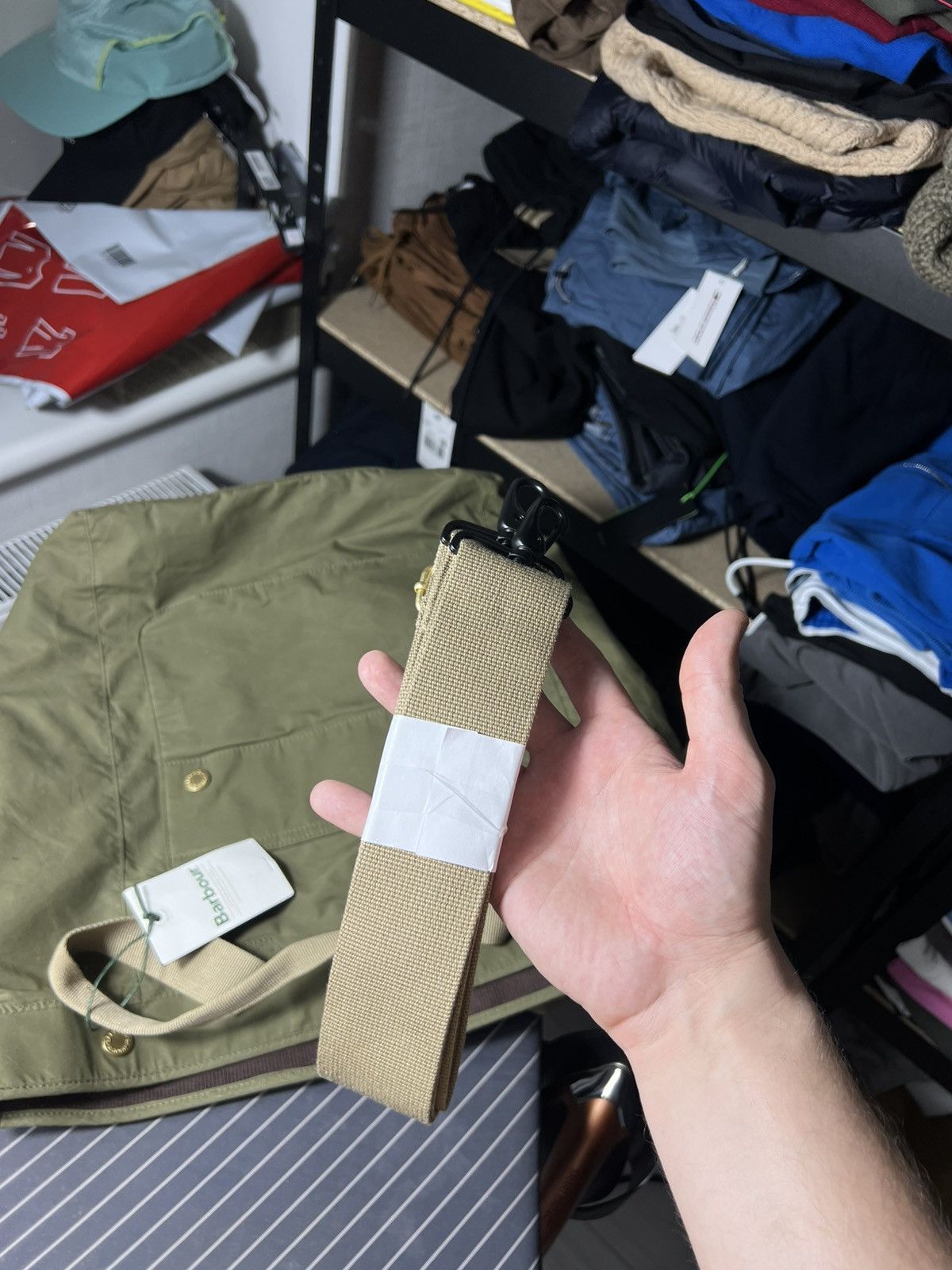 Barbour NWT Barbour Transport 3‑Way Tote/Backpack Bag – Olive Green Size ONE SIZE - 23 Thumbnail