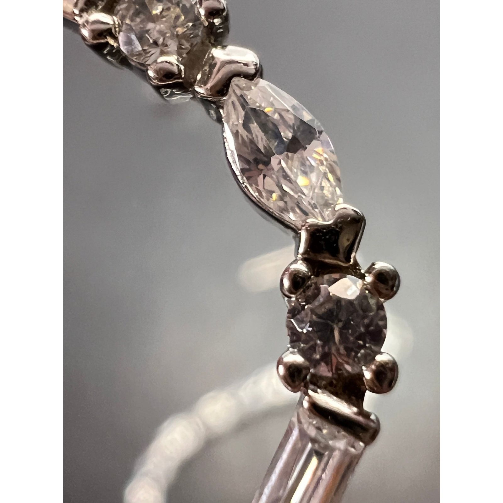 Other Open teardrop CZ sterling silver dangle earrings Size ONE SIZE - 8 Thumbnail