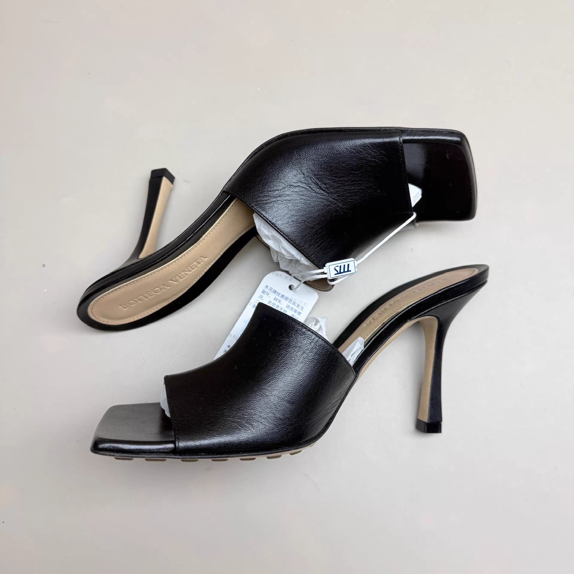 Bottega Veneta Bottega Veneta Black Square Toe Heels Women's 37 Size US 6.5 / IT 36.5 - 5 Thumbnail