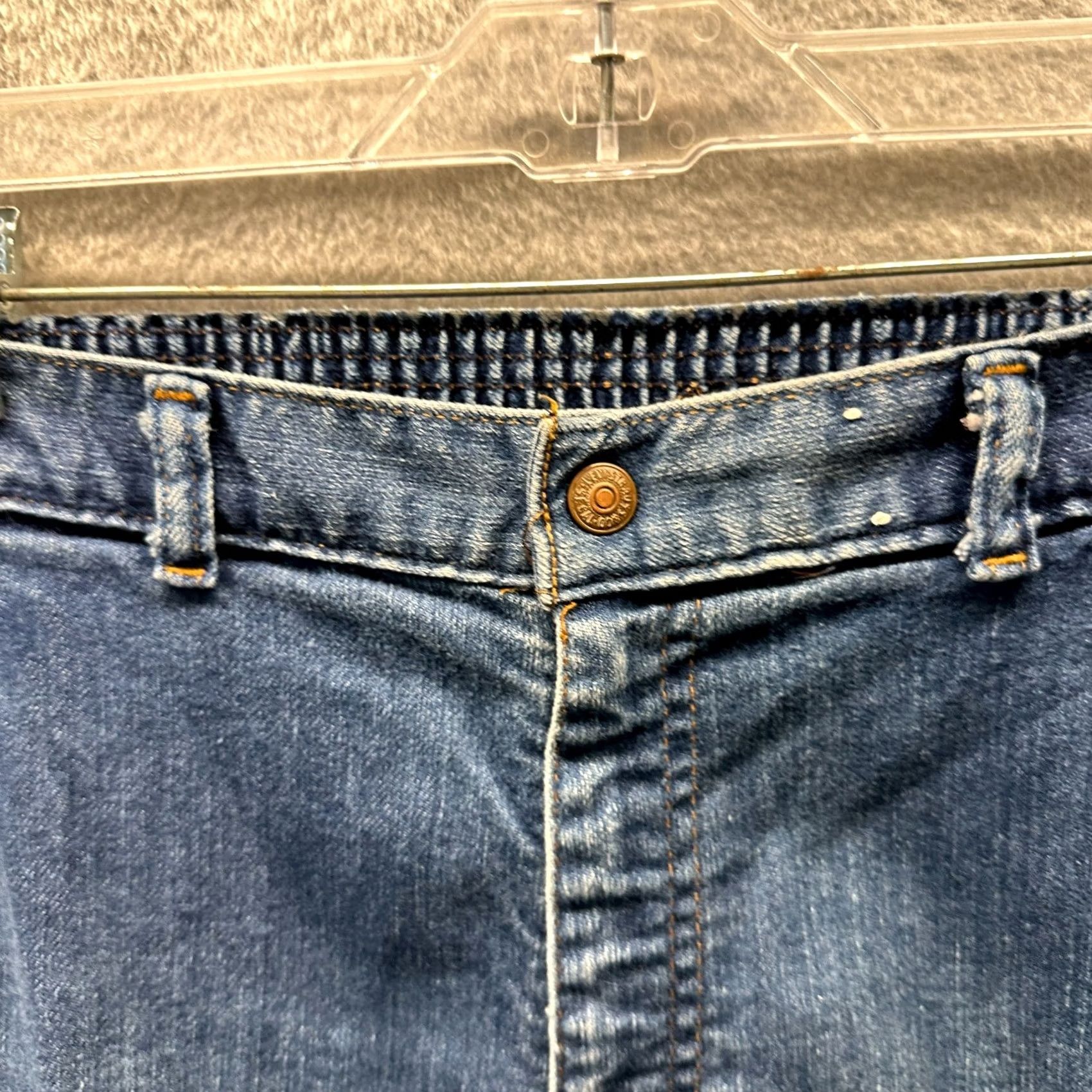 Levi's VINTAGE Levi's Jeans Womens 30 Regular Blue High Rise 70s Wide-Leg Orange Tab Jeans Mens? (note: no extra info) Size 30" / US 8 / IT 44 - 4 Thumbnail