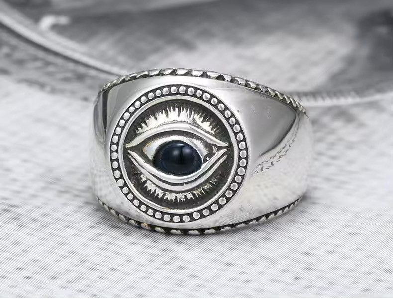 Jewelry × Vintage Gothic Punk Demon Eye Ring (size 7-14) Size ONE SIZE - 4 Thumbnail