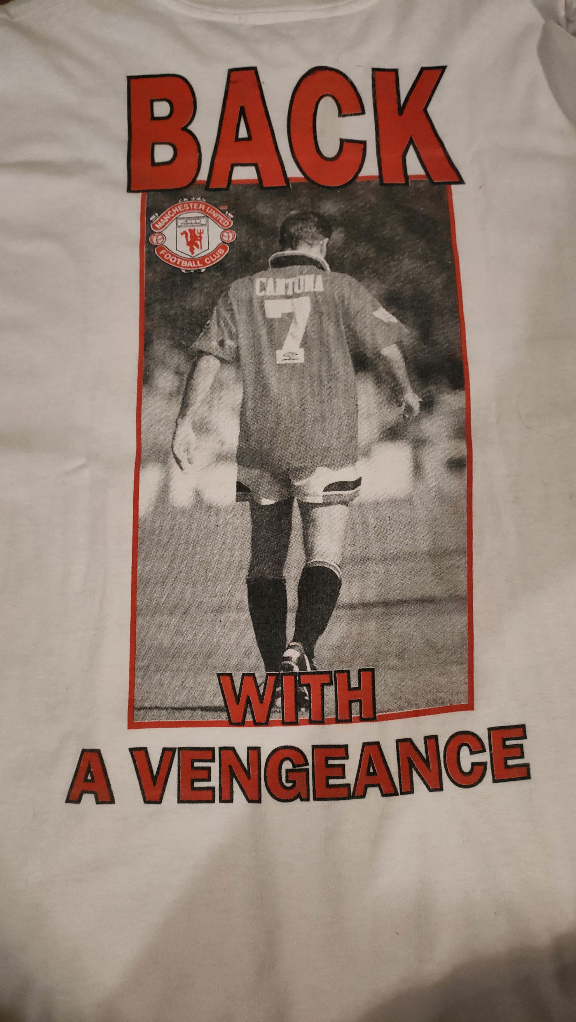 Vintage VINTAGE Manchester United Eric Cantona Shirt Size US XL / EU 56 / 4 - 2 Thumbnail