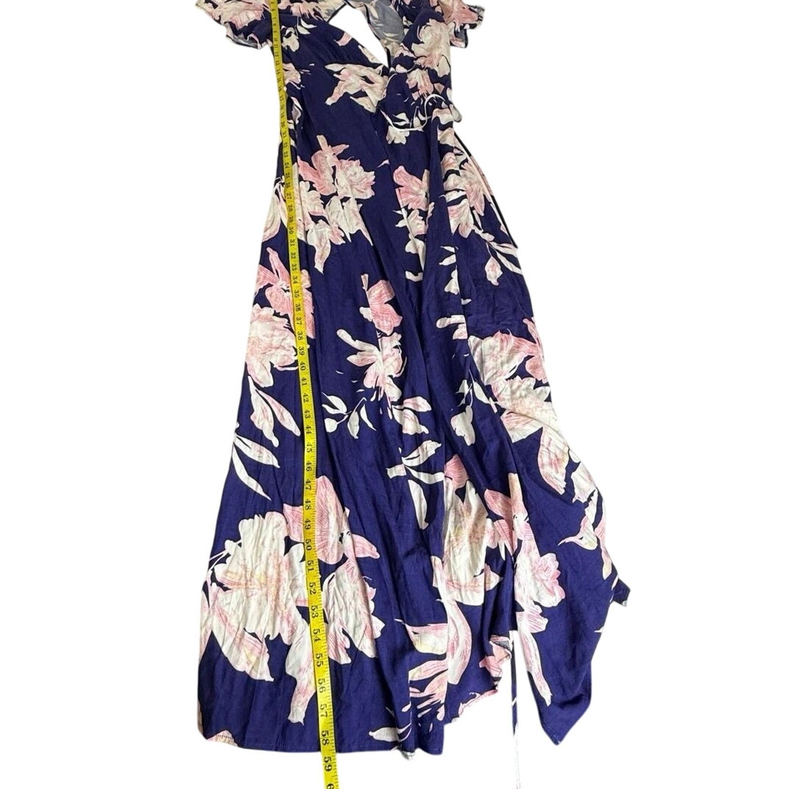 Other Lulus Azalea Regalia Navy Blue Floral Maxi Dress - Size S Size S / US 4 / IT 40 - 7 Thumbnail