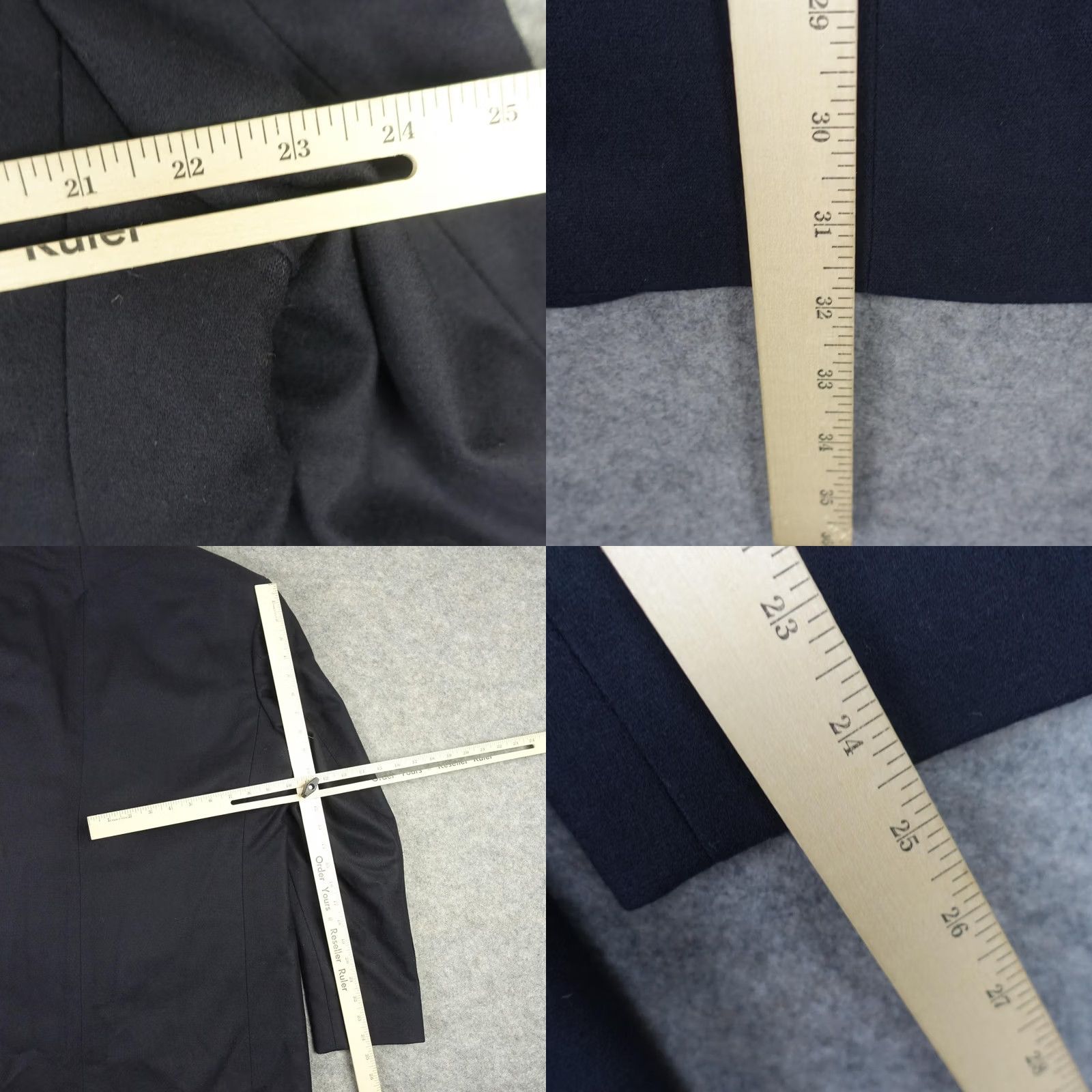 Oscar De La Renta VINTAGE Oscar de la Renta Blazer Mens 44 Blue Wool Cashmere Suit Jacket Sport Coat VTG Size 44R - 9 Thumbnail
