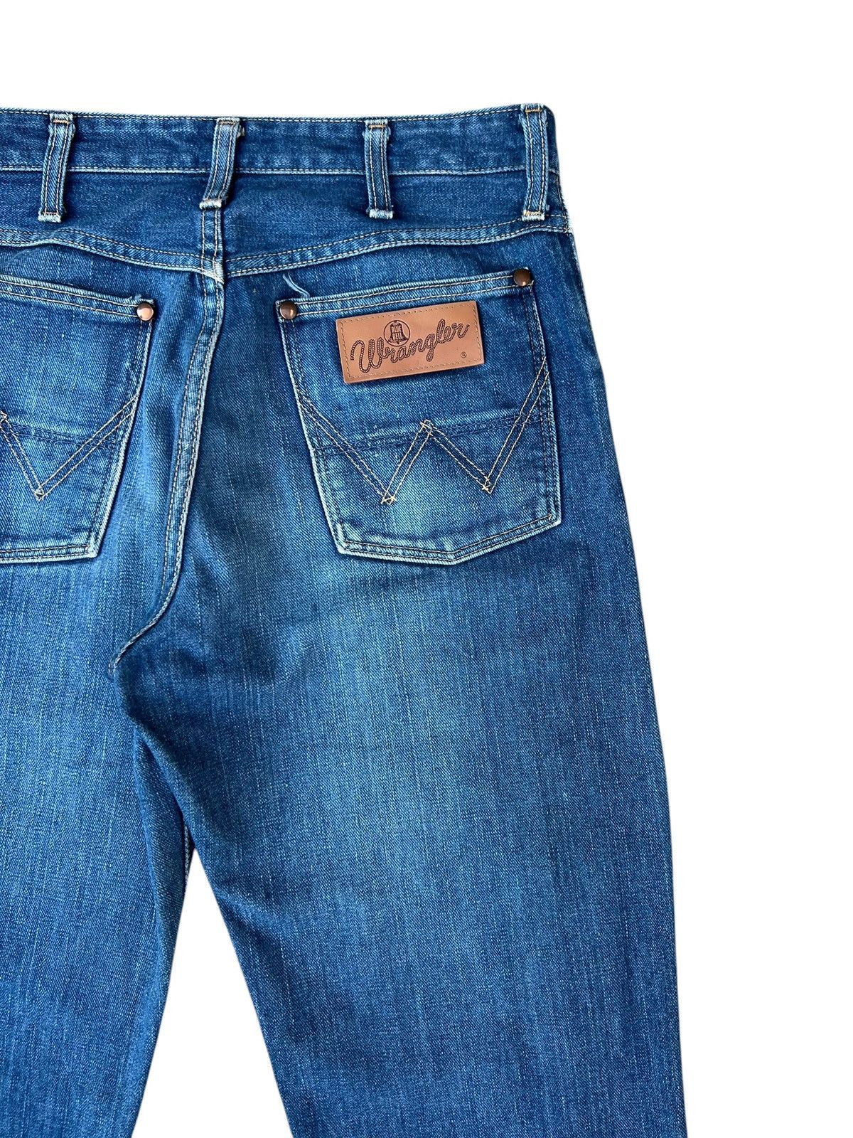 Wrangler Vintage 90s Wrangler Blue Bell Faded Denim Selvedge Jeans Size US 30 / EU 46 - 14 Thumbnail
