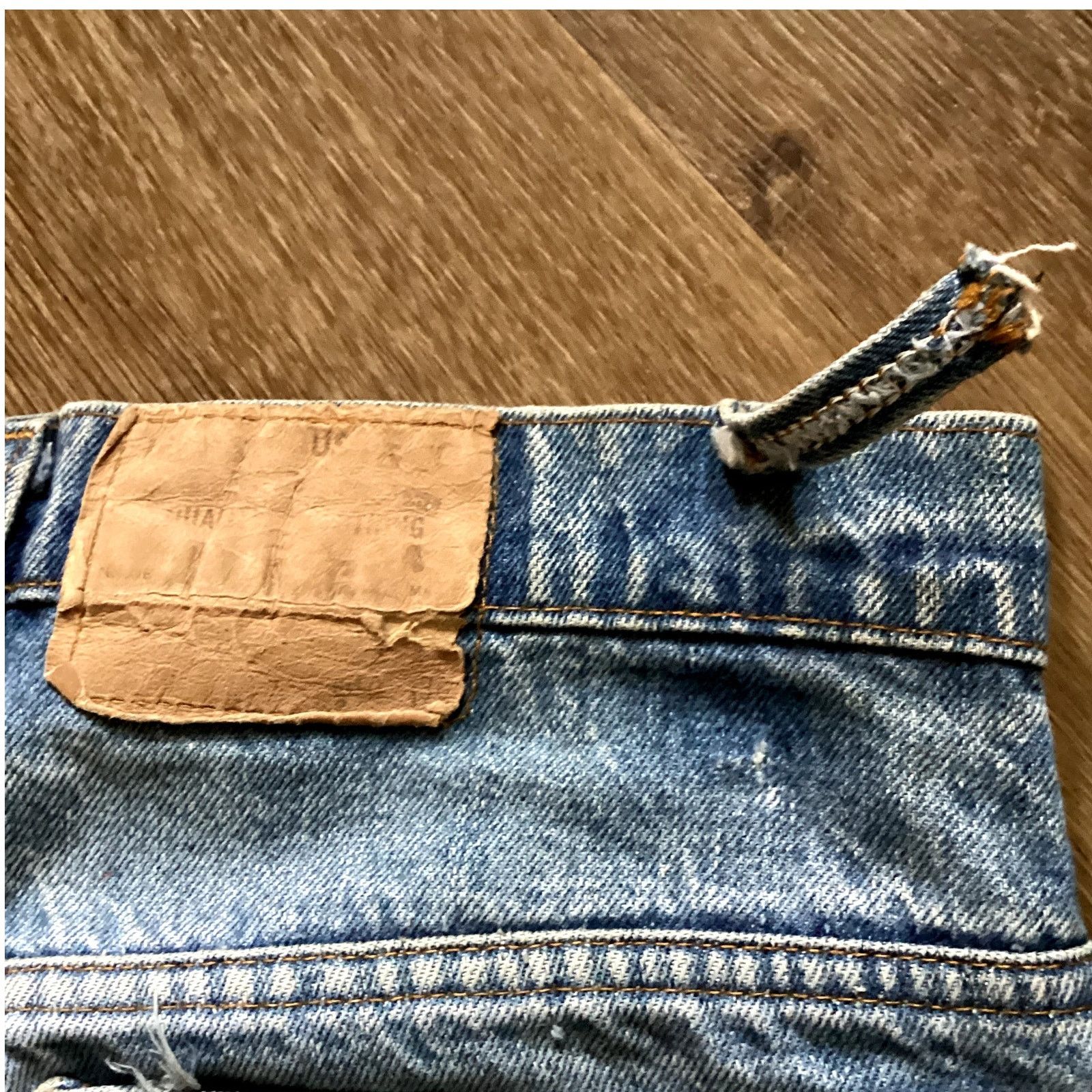 Levi's Vintage Levi 501 Jeans with leather double knees Size US 32 / EU 48 - 6 Thumbnail