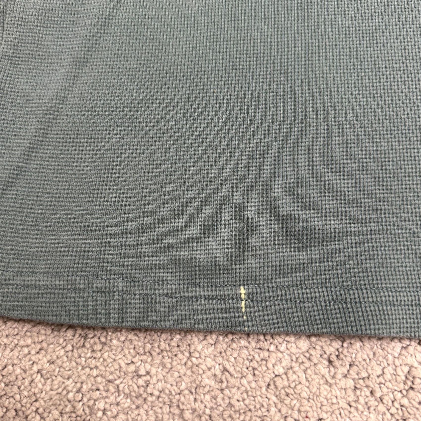 Bonobos Bonobos Green Cotton Crew Tee Long Sleeve Shirt Mens Large Waffle Knit Thermal Regular Fit Vintage No Size US L / EU 52-54 / 3 - 4 Thumbnail