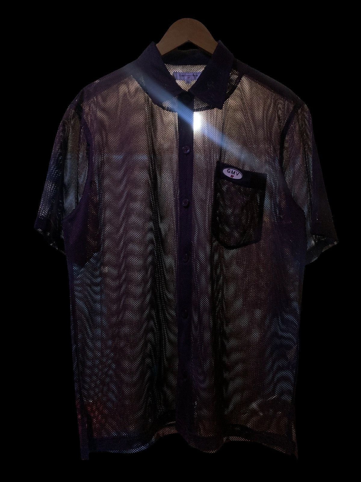 GianMarco Venturi Gian Marco transparent mesh shirt y2k style Size US L / EU 52-54 / 3 - 9 Thumbnail