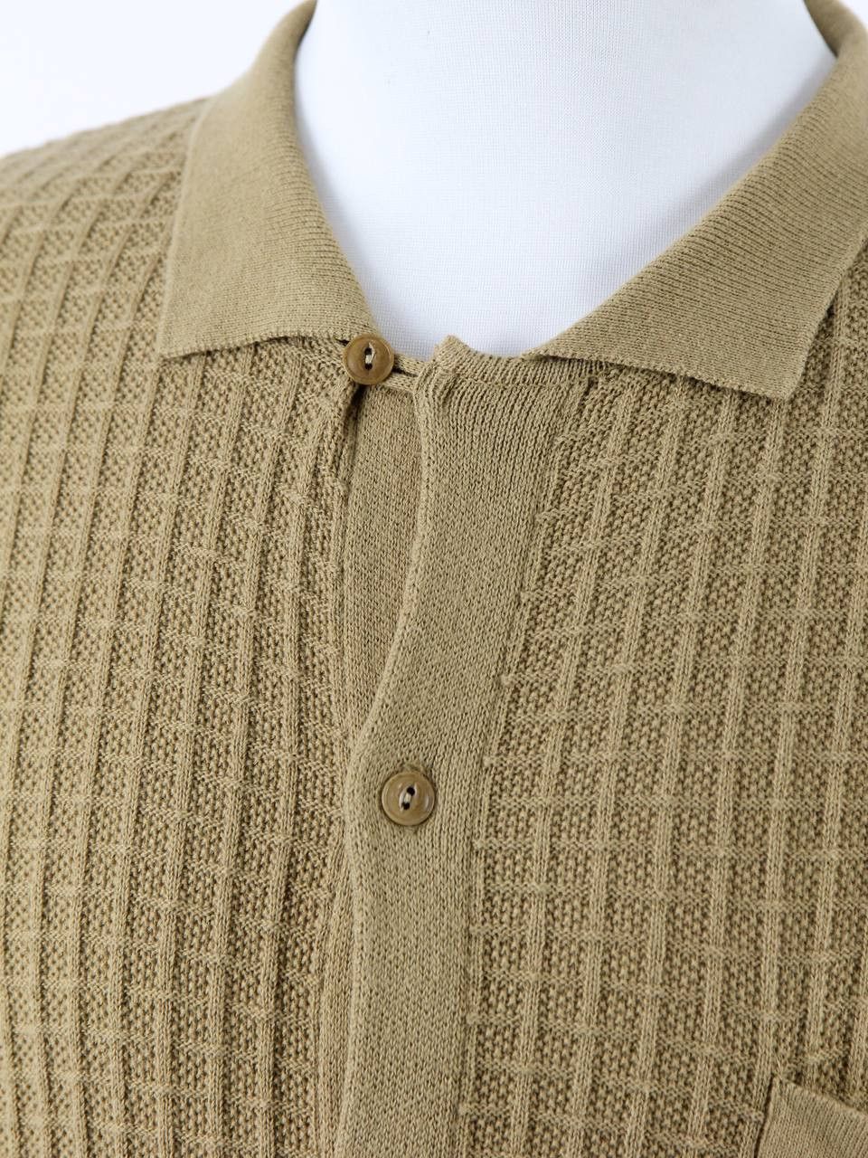 Percival PERCIVAL Textured knit shirt with short sleeves Size US XL / EU 56 / 4 - 5 Thumbnail