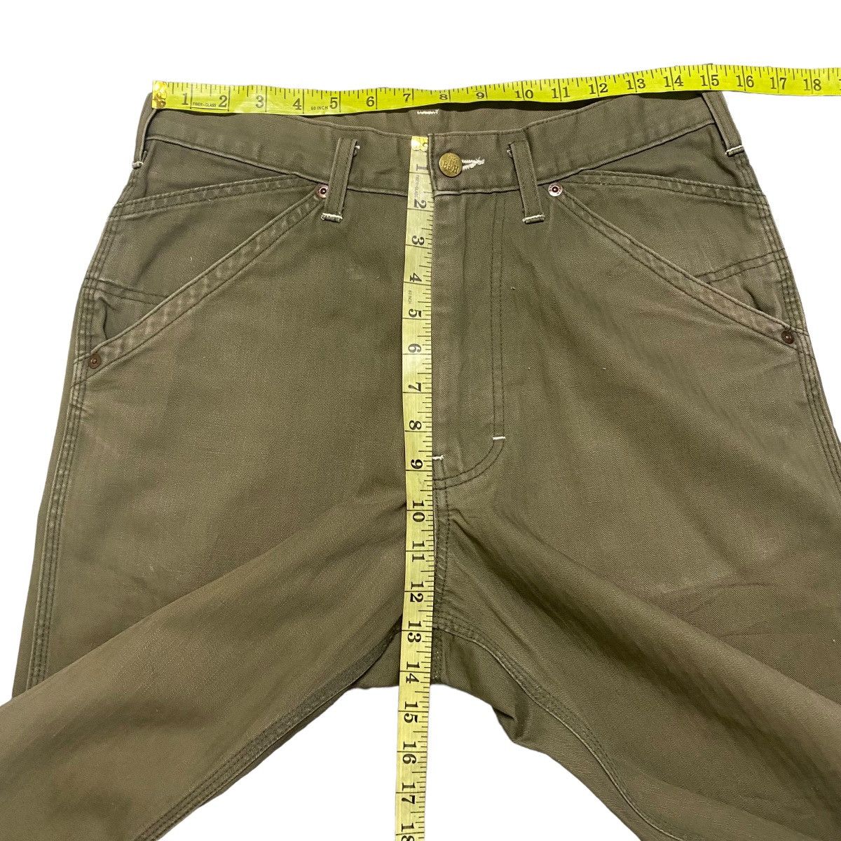 Vintage BALANCE+HARMONY KEMPEL Union Made HBT Work Pants Sunfaded Size US 30 / EU 46 - 19 Thumbnail