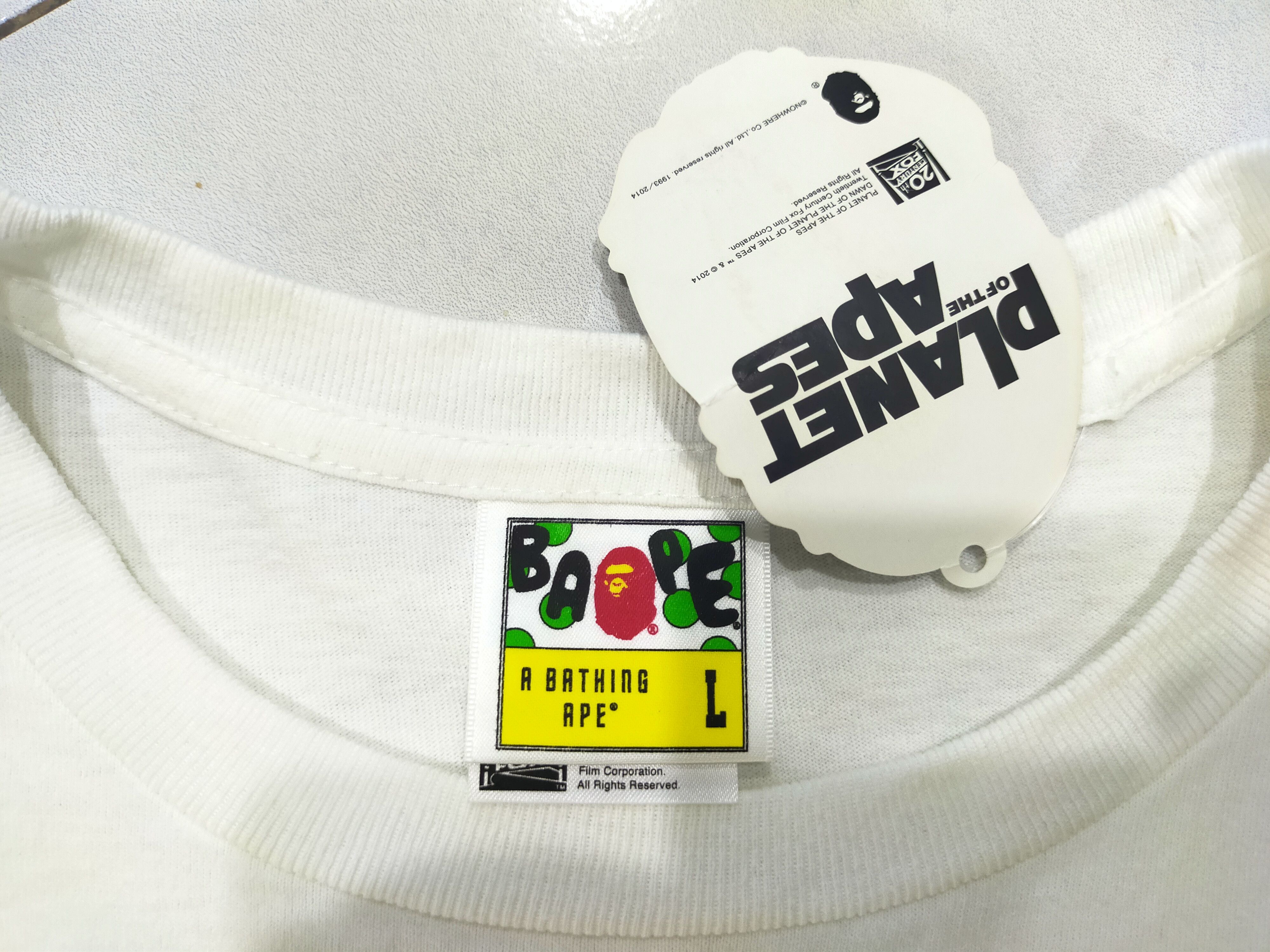 Bape BAPE x PLANET OF THE APES TEE Size US L / EU 52-54 / 3 - 4 Thumbnail