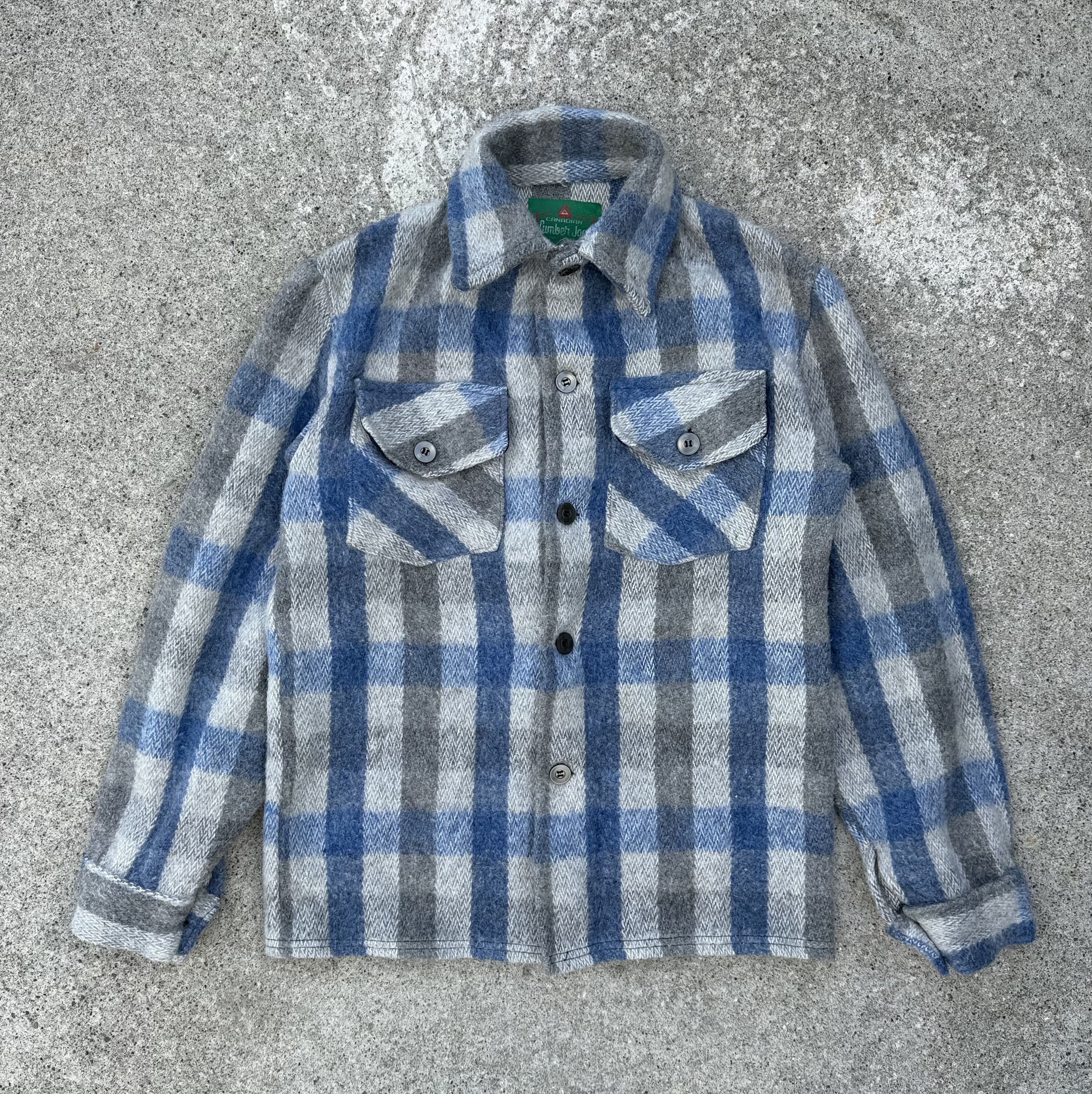 Vintage 1980s Canadian Lumber Jac - Checkered Wool Shirt Size US S / EU 44-46 / 1 - 1 Thumbnail