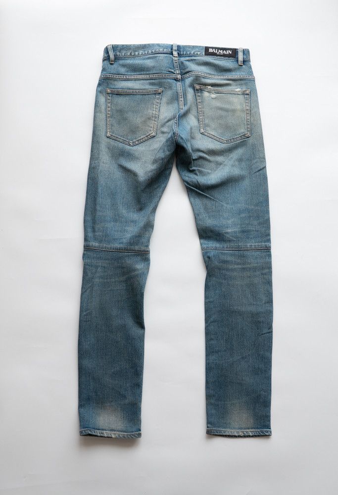 Balmain 2011FW 3D BLUE DENIM Christophe Decarnin Size US 27 - 11 Thumbnail
