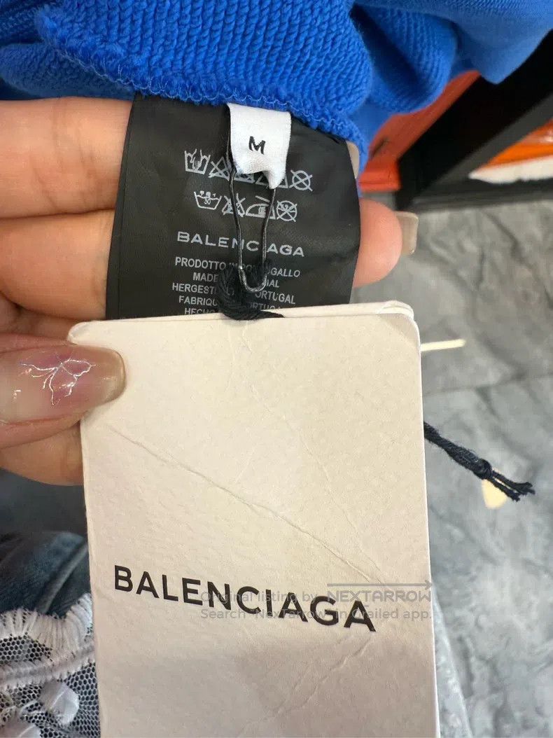 Balenciaga Balenciaga Blue Sweatshirt Size US M / EU 48-50 / 2 - 7 Thumbnail