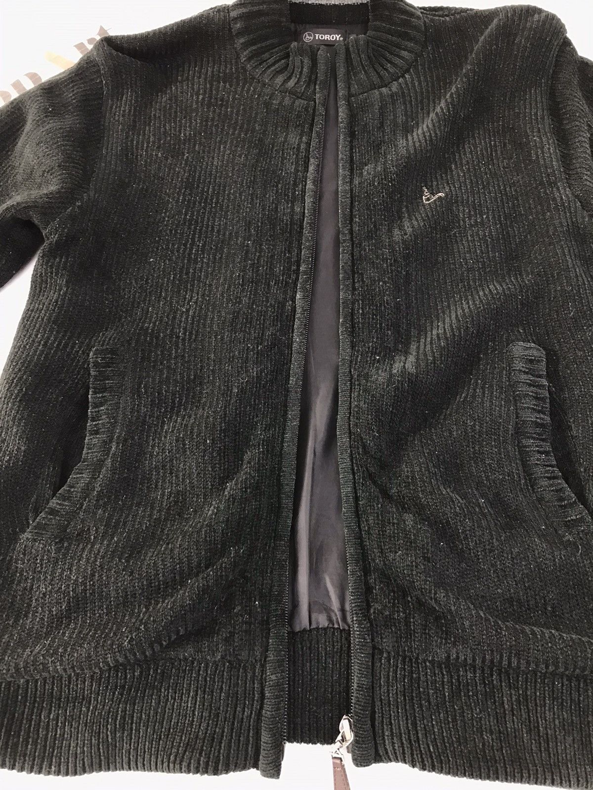 Japanese Brand × Vintage Vintage Sweater Toroy Double Pocket Zipper Design Size US M / EU 48-50 / 2 - 5 Thumbnail