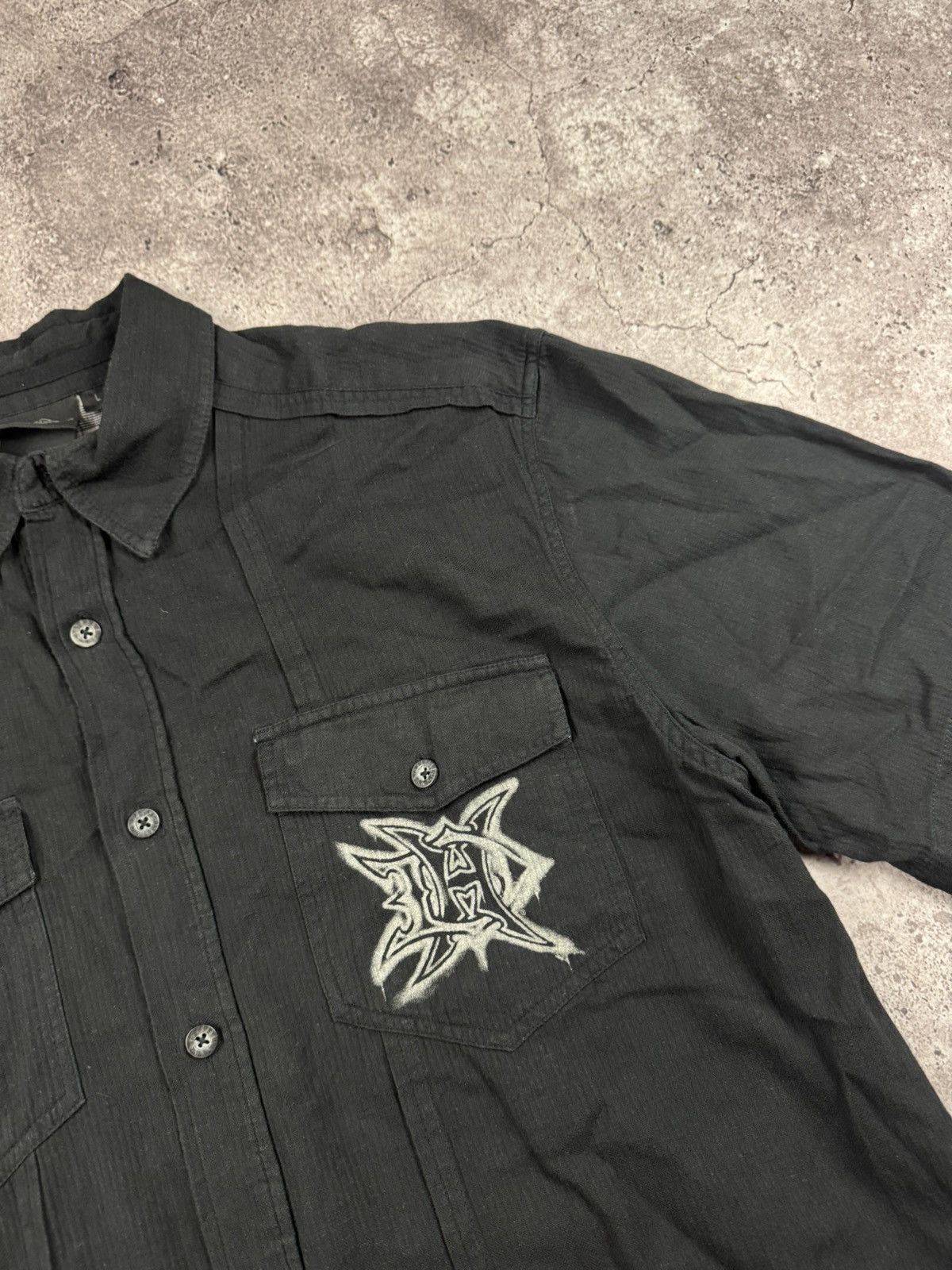 Harley Davidson Rare Vintage Shirt Harley Davidson racing black fire Eagle Size US L / EU 52-54 / 3 - 3 Thumbnail