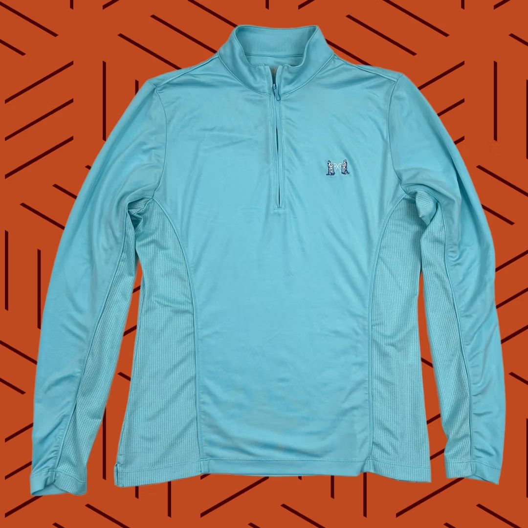 Peter Millar Peter Millar Jacket Womens S Blue 1/4 Zip UPF Golf Links of America Pullover Athletic Breathable 1/2 Zip Classic Outdoor Athleisure Zip Front Size S / US 4 / IT 40 - 1 Thumbnail