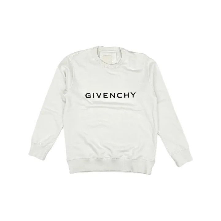 Givenchy Givenchy Givenchy White Long Sleeve Logo Sweatshirt -2507 Size US S / EU 44-46 / 1 - 2 Thumbnail