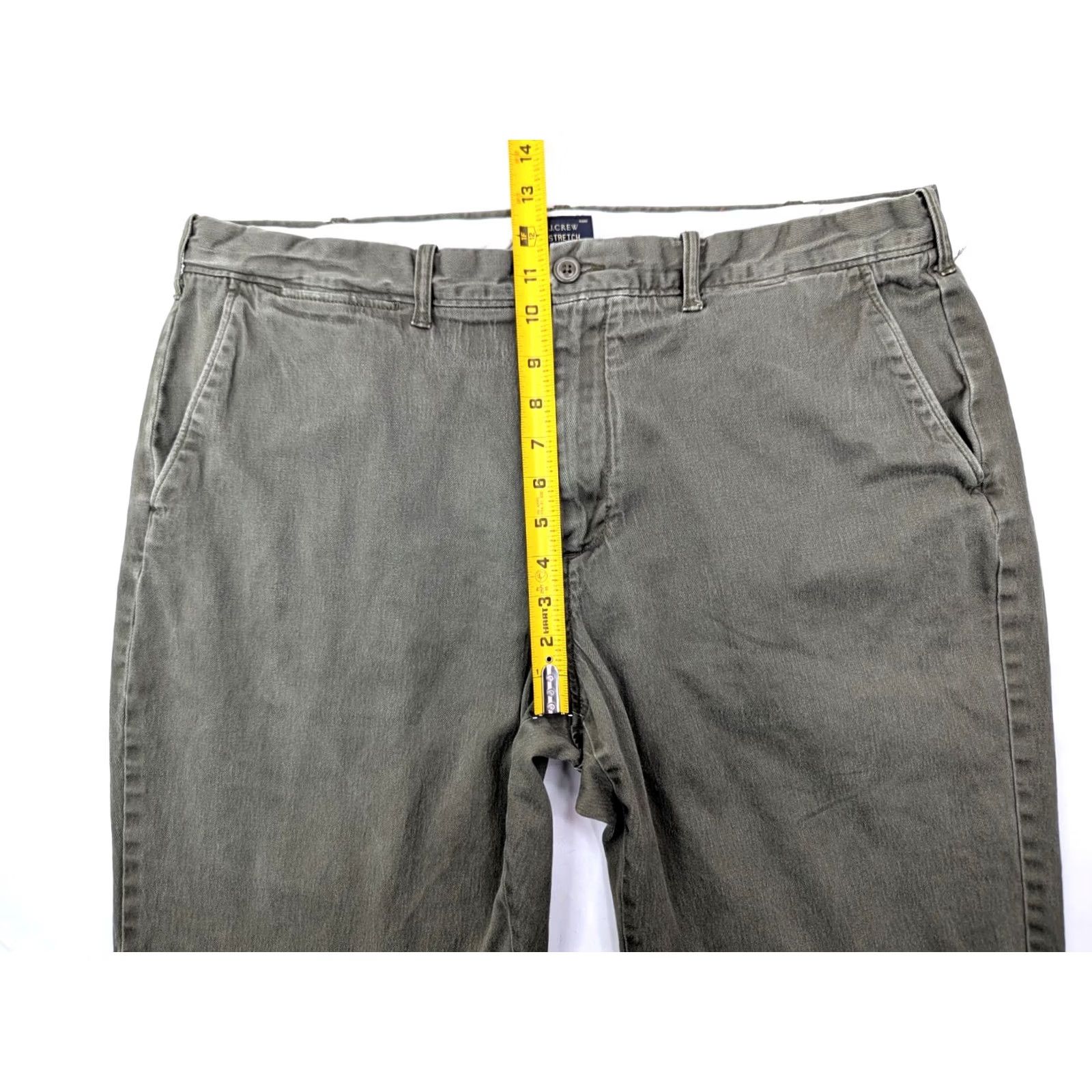 J.Crew J.CREW 1040 Athletic Taper Chino Pants Men 38x32 Olive Green Size US 38 / EU 54 - 4 Thumbnail