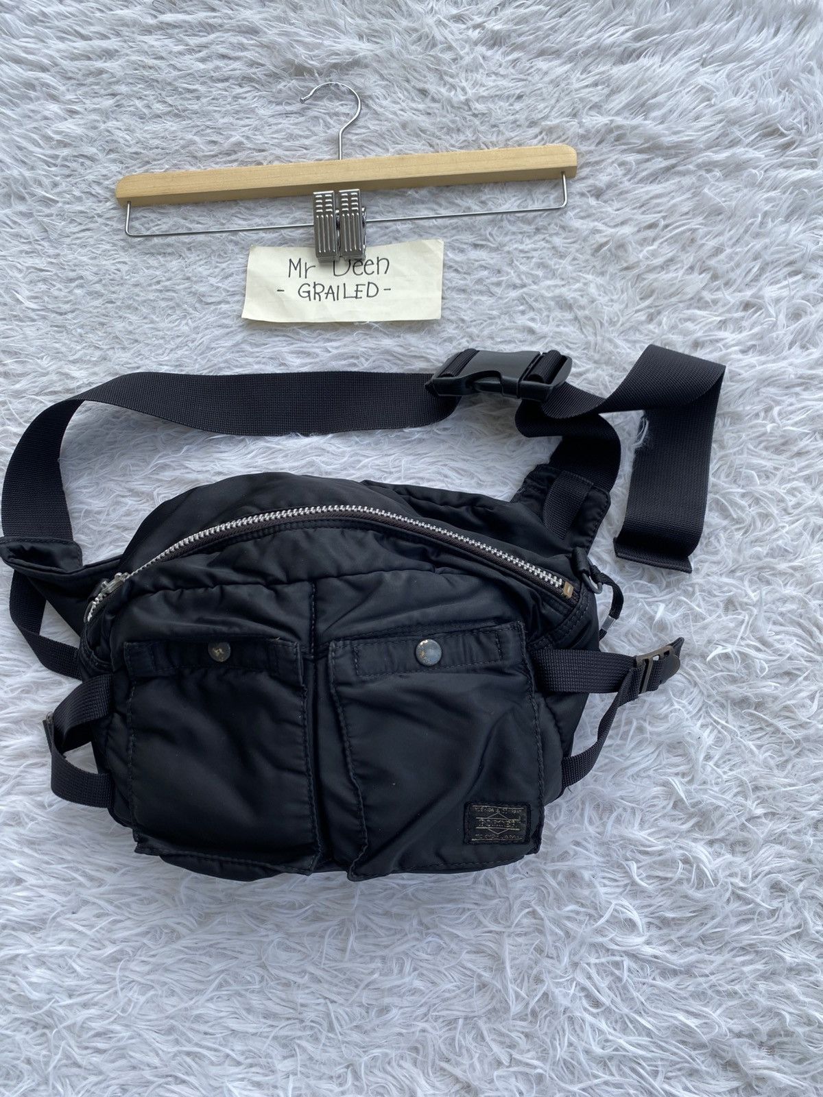 Rare Yoshida PORTER Tanker Black Waist Bag