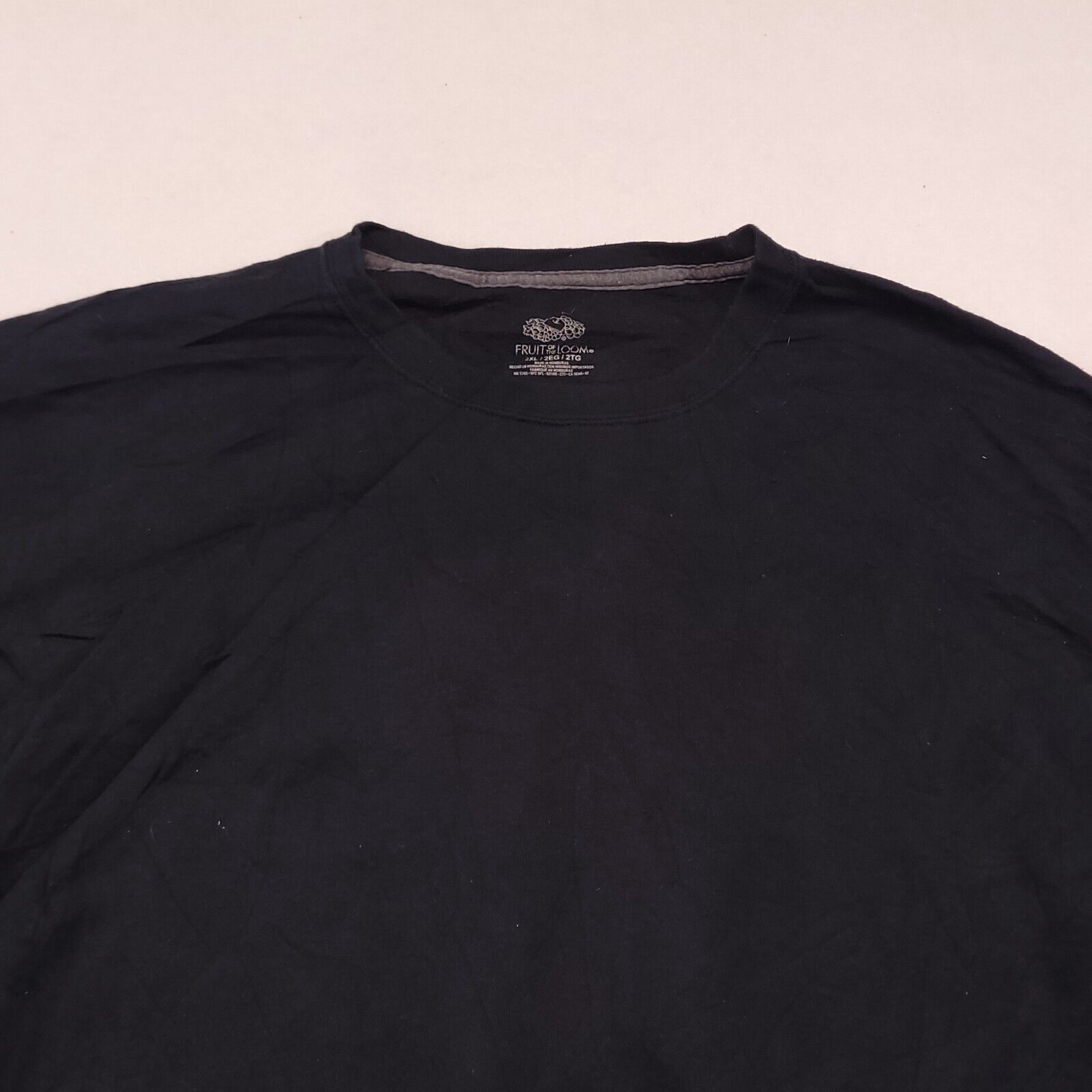 Fruit Of The Loom Fruit of the Loom Pullover Sweatshirt Mens Size 2XL Black Size US XXL / EU 58 / 5 - 1 Thumbnail