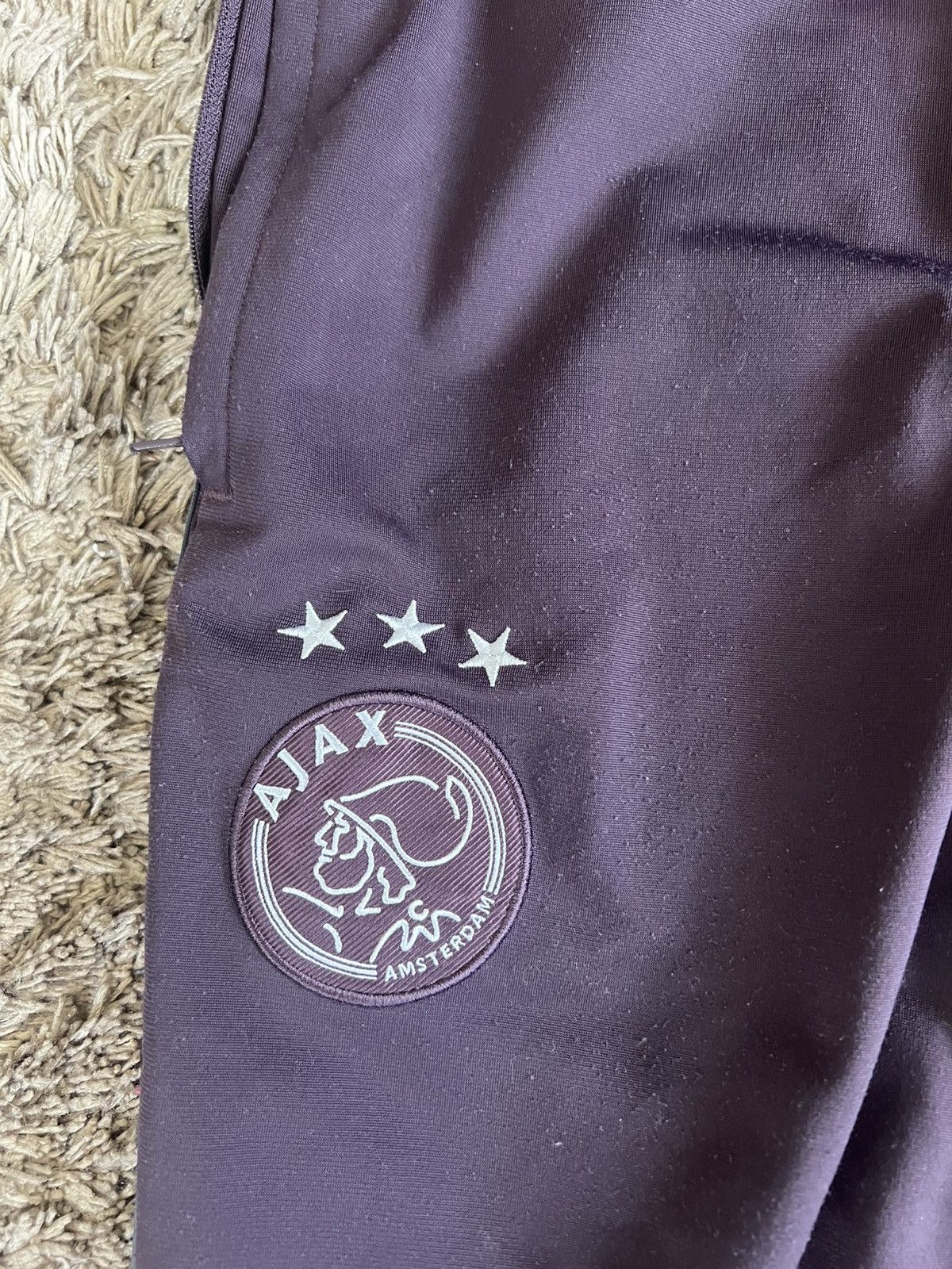 Adidas Vintage Ajax Amsterdam Trackpants SIZE M Size US 31 - 3 Thumbnail
