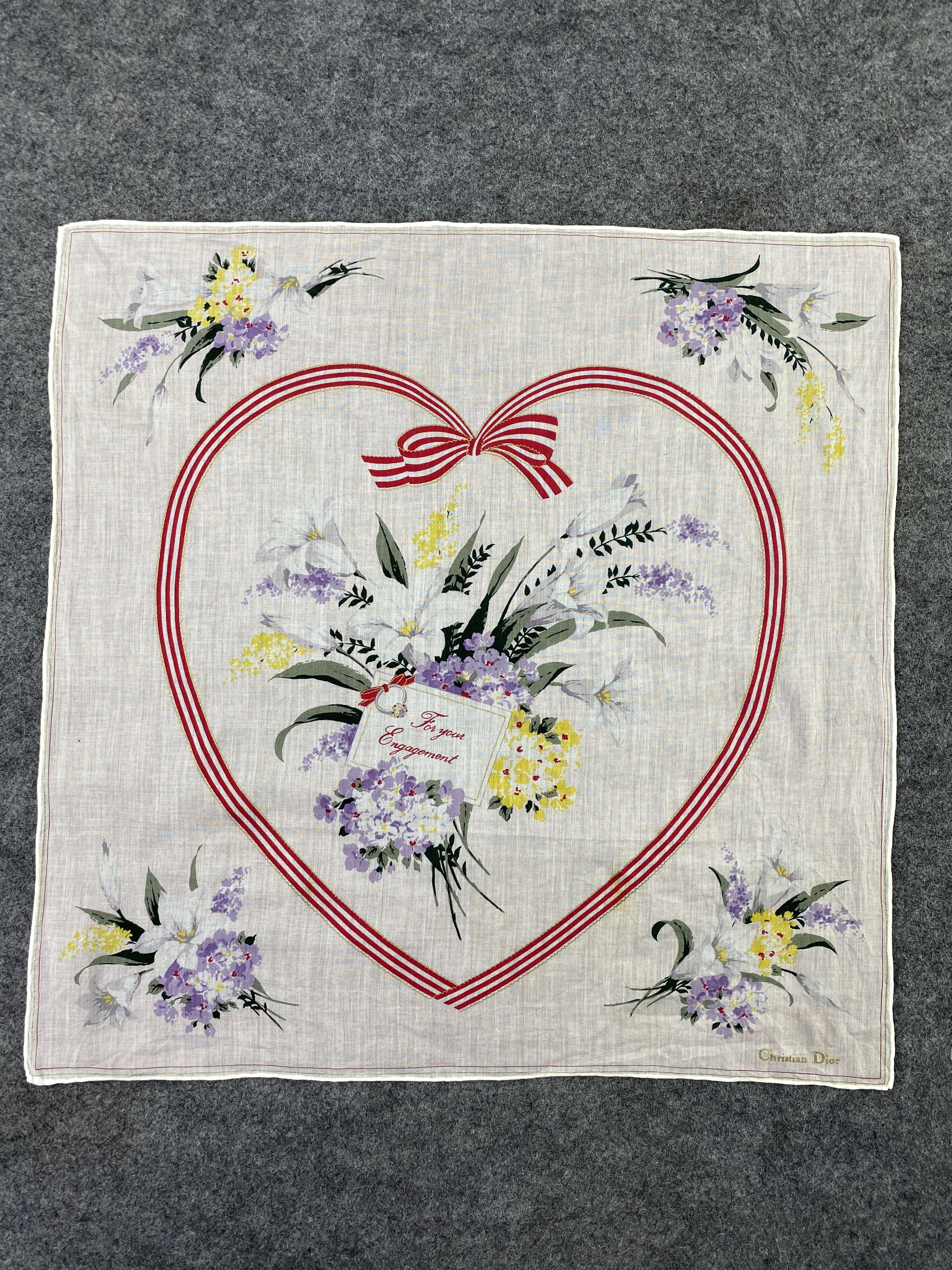 Vintage Christian Dior Handkerchief / Bandana / Neckerchief-B138 Size ONE SIZE - 3 Thumbnail