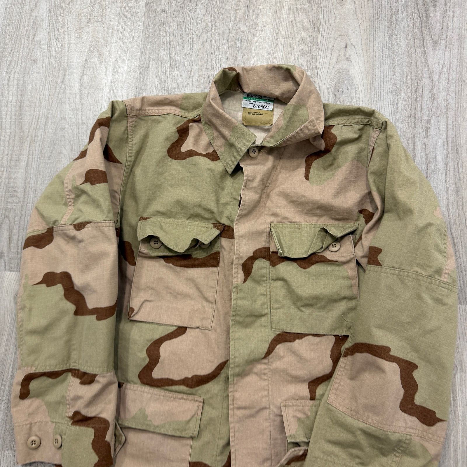 Vintage US Marines Military Shirt Jacket Mens Small Buzz Off Shacket Size US S / EU 44-46 / 1 - 2 Thumbnail