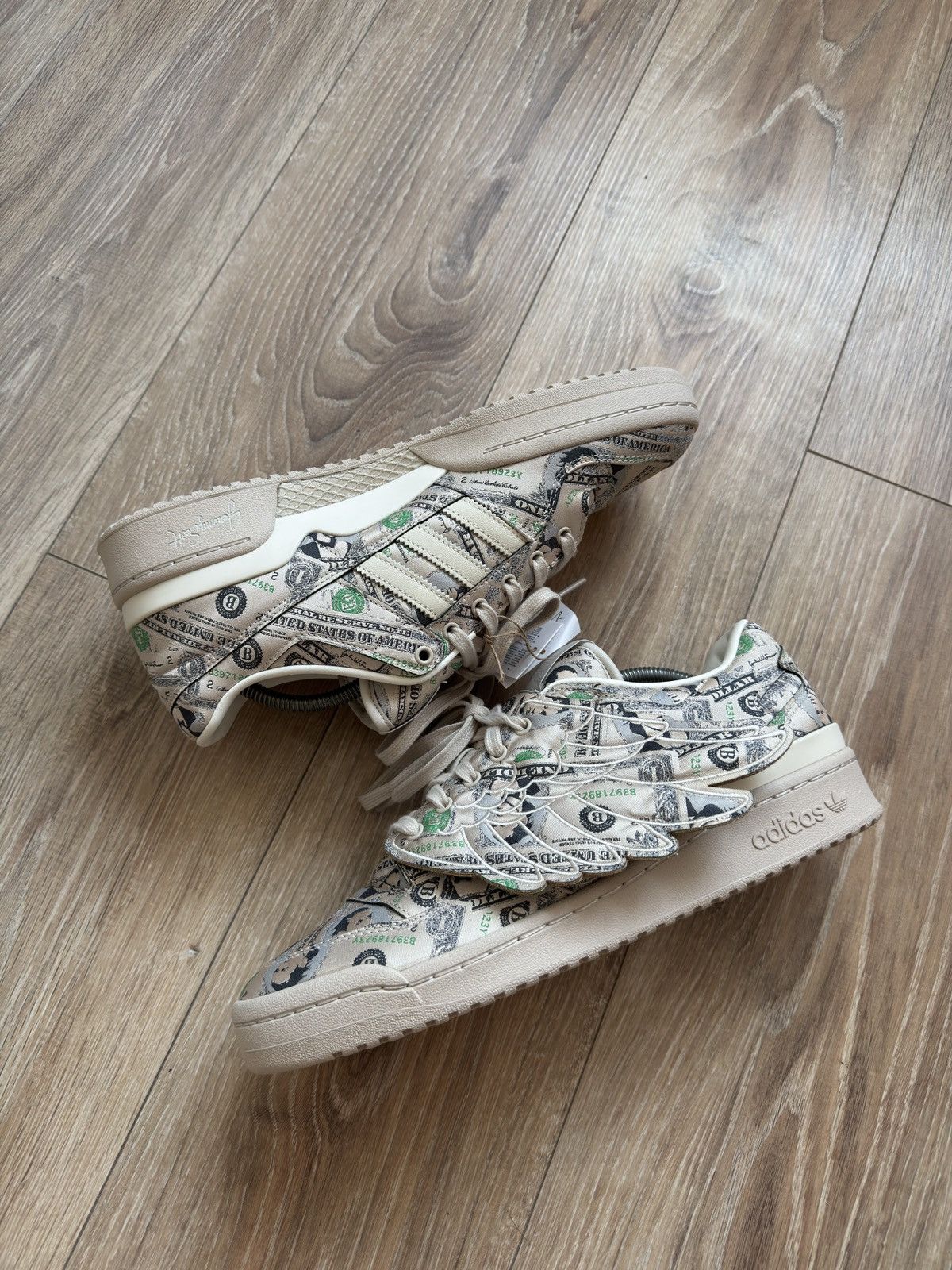 Adidas × Jeremy Scott Adidas x Jeremy Scott Forum Money Dollar Size US 12 / EU 45 - 3 Thumbnail