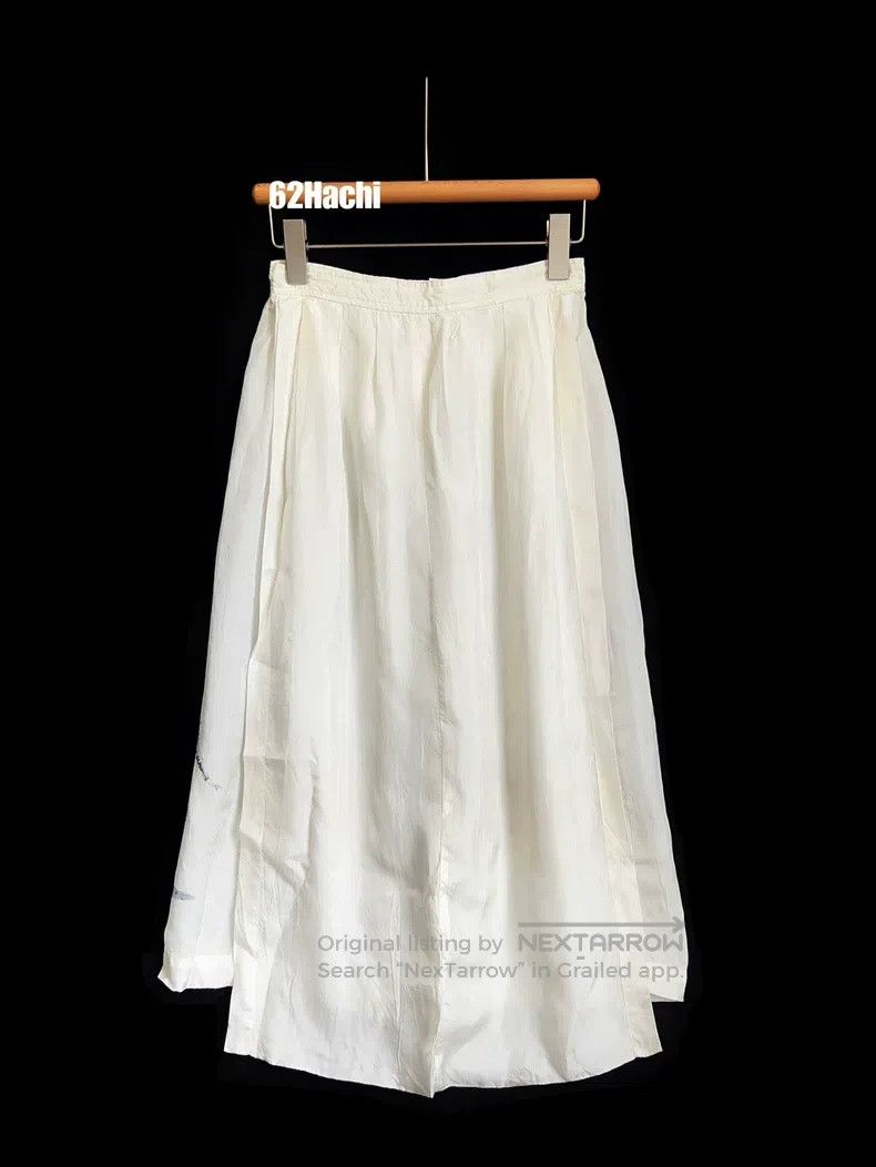 Comme Des Garcons size M Portrait printed satin skirt