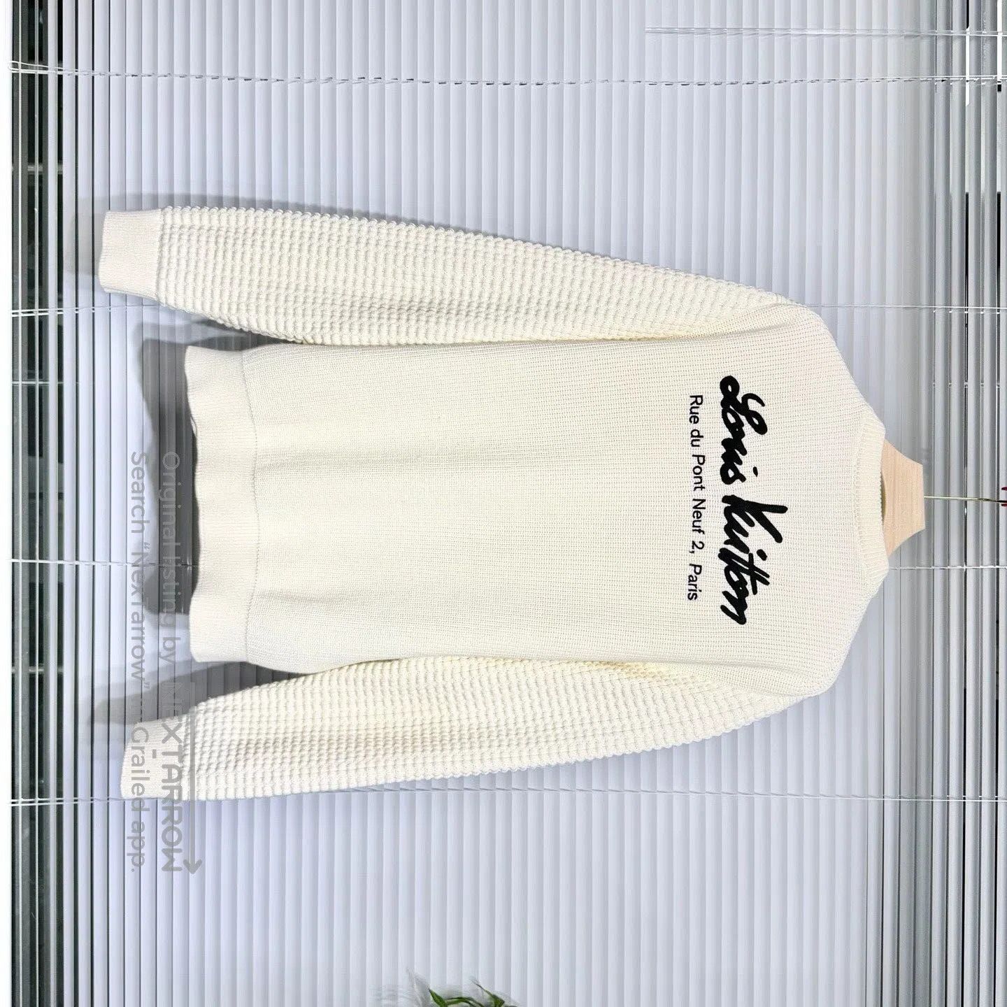 Louis Vuitton louis vuitton knitted sweater with logo. Size US XXL / EU 58 / 5 - 1 Thumbnail