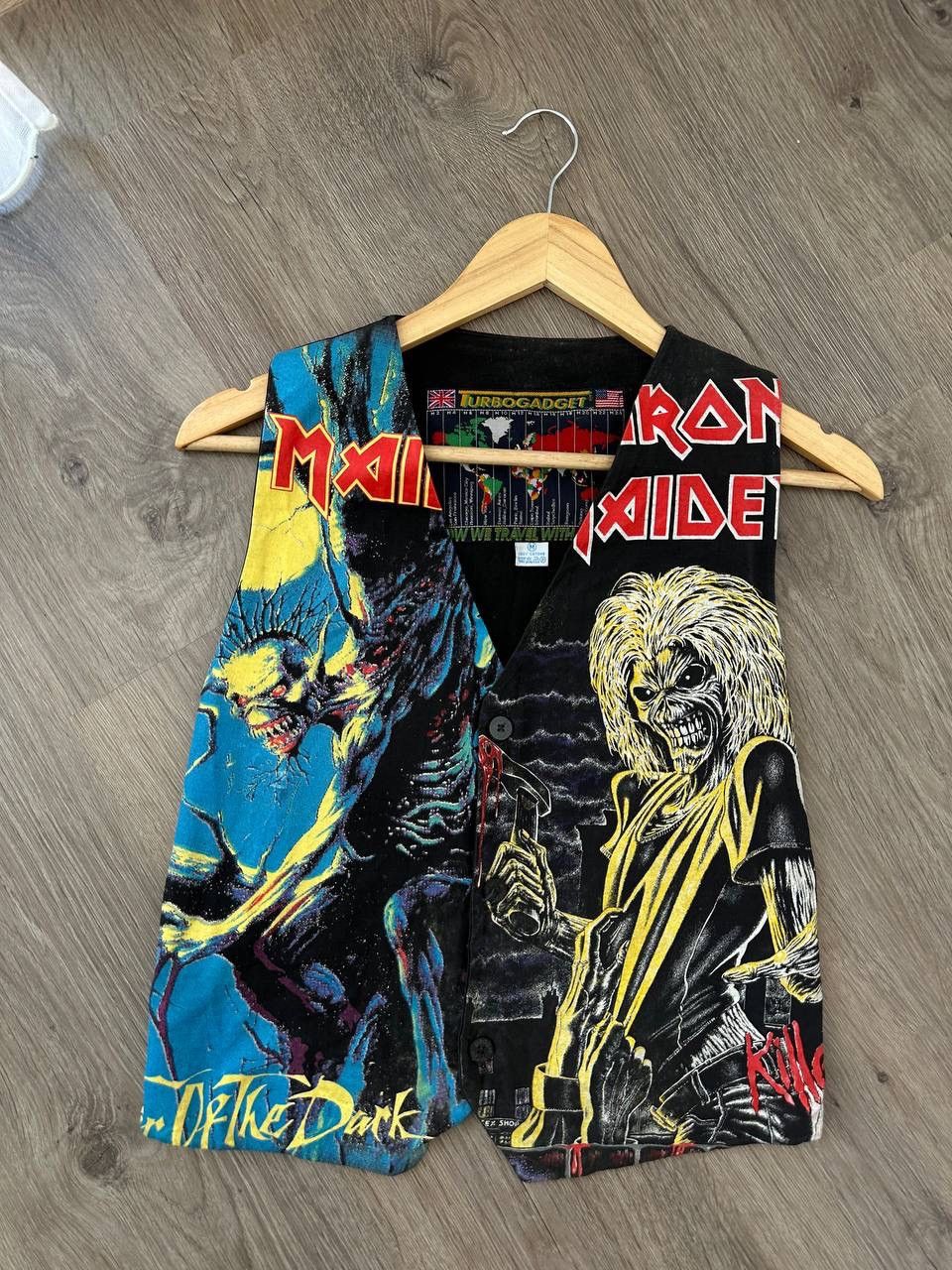 Iron Maiden × Vintage Vintage Iron Maiden 90’s Rare Printed West Jacket Size US M / EU 48-50 / 2 - 8 Thumbnail