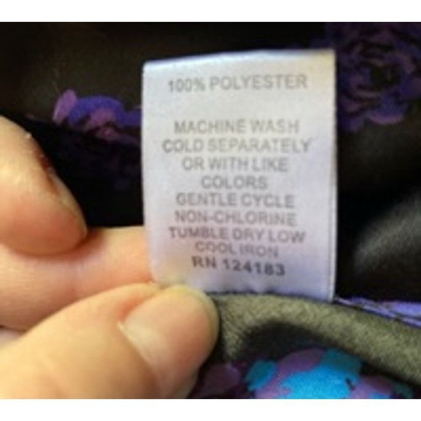 Other Bay6 Black Floral Slip Dress Purple Blue Satin Look Size M Size M / US 6-8 / IT 42-44 - 4 Thumbnail