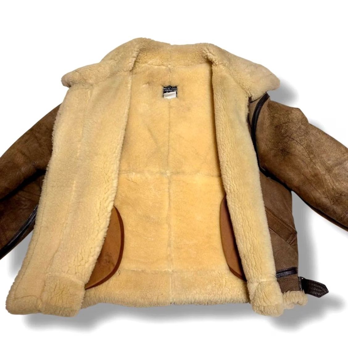 Avirex AVIREX Leather B-3 Flight Jacket Size 40 Light Brown Mens Jacket 40 Leather USA Gloves? Size US XXS / EU 40 - 7 Thumbnail