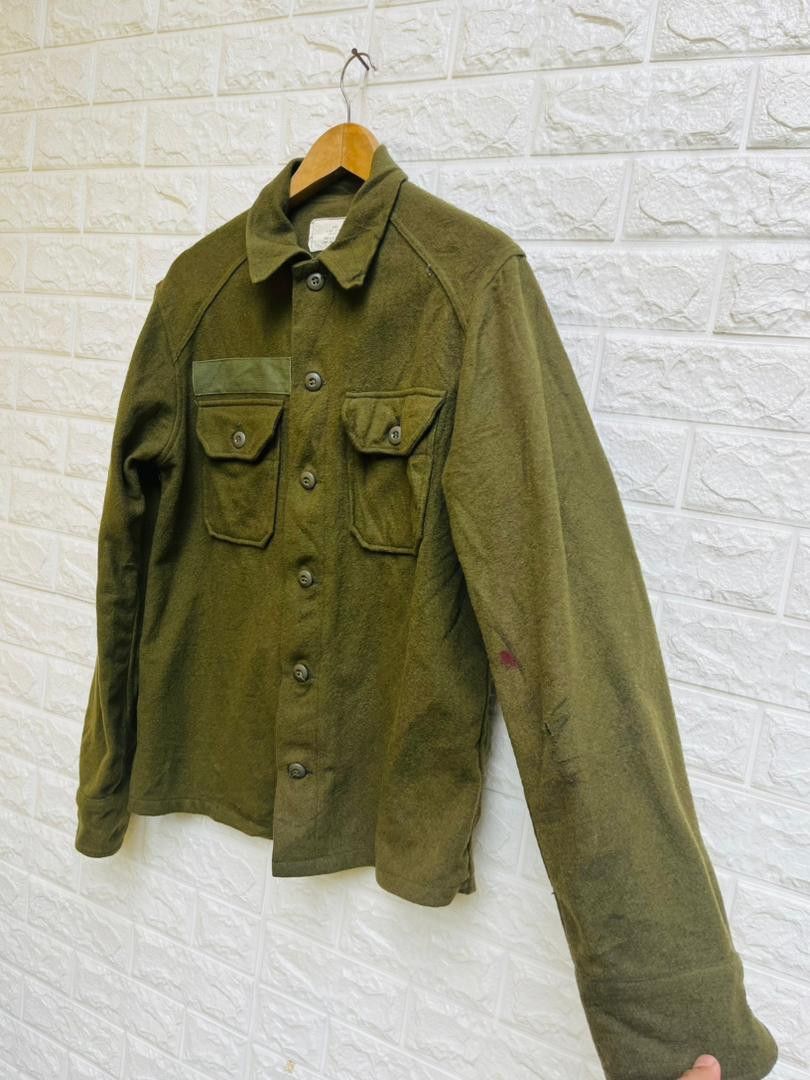 Vintage Vintage 40s Military Army Wool Jacket Designer Fashion Style Size US M / EU 48-50 / 2 - 5 Thumbnail