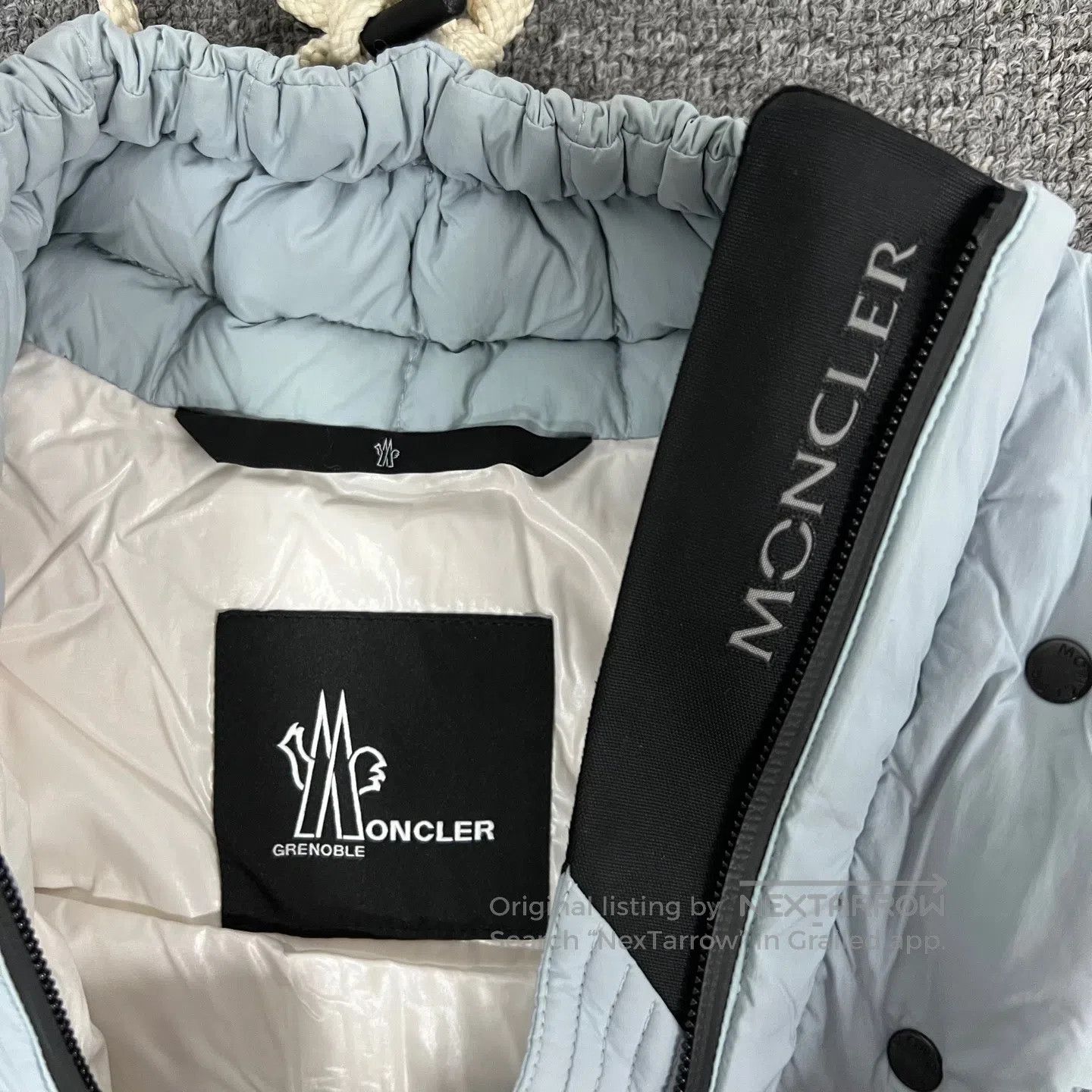 Moncler Moncler Smog Blue Down Jacket| Size S / US 4 / IT 40 - 5 Thumbnail