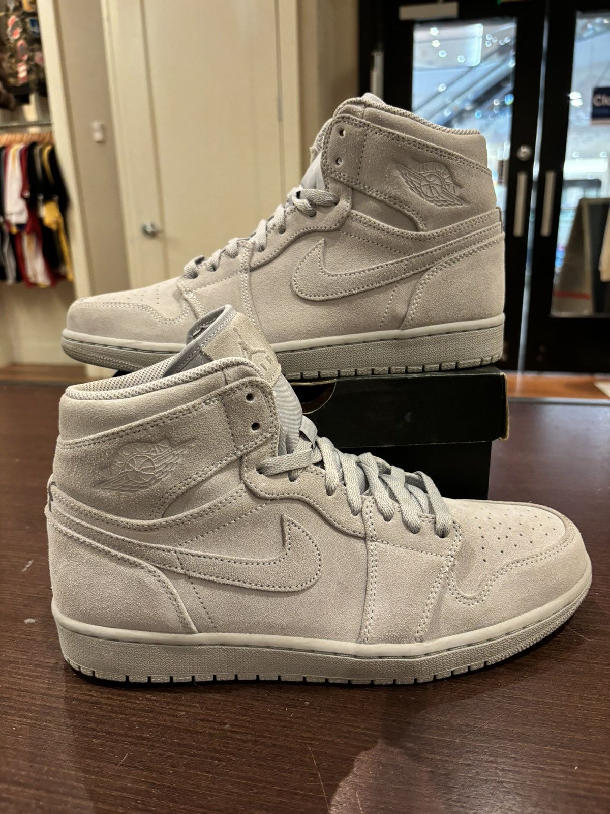 Jordan Brand Jordan 1 Retro High Grey Suede Grailed