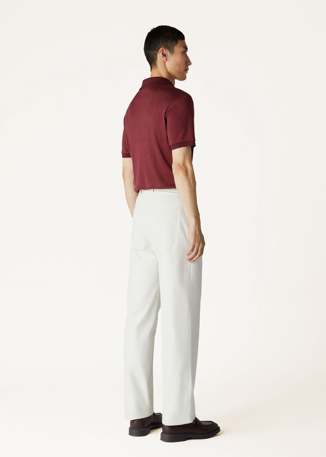 Loro Piana o1w1db10125 FAM3988 Open Polo Shirt in Burgundy Size US S / EU 44-46 / 1 - 5 Thumbnail