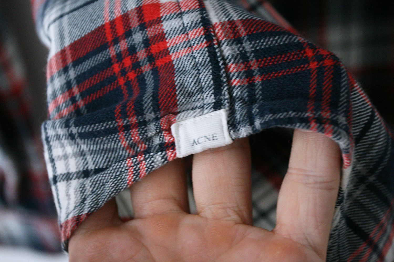 Acne Studios Acne Studios Pop Classics Checked Cotton Grunge Shirt Size US L / EU 52-54 / 3 - 5 Thumbnail