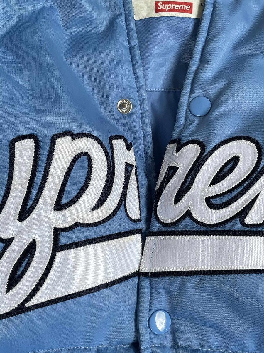Supreme Jacket Supreme Script Varsity Puffy Blue Rare S 2016 Size US M / EU 48-50 / 2 - 5 Thumbnail
