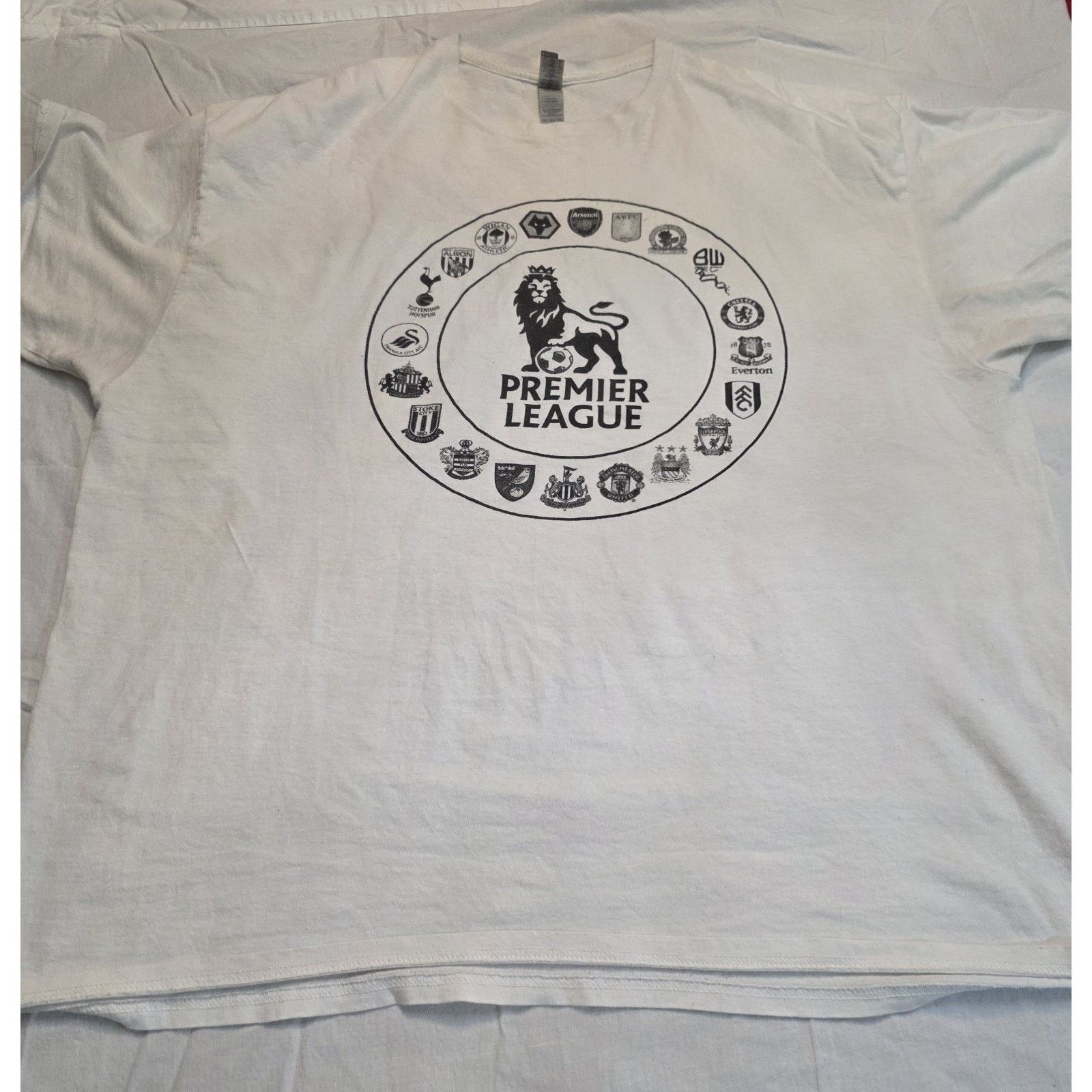 Gildan Premier Soccer League White Short Sleeve T-Shirt Size US XXL / EU 58 / 5 - 1 Thumbnail