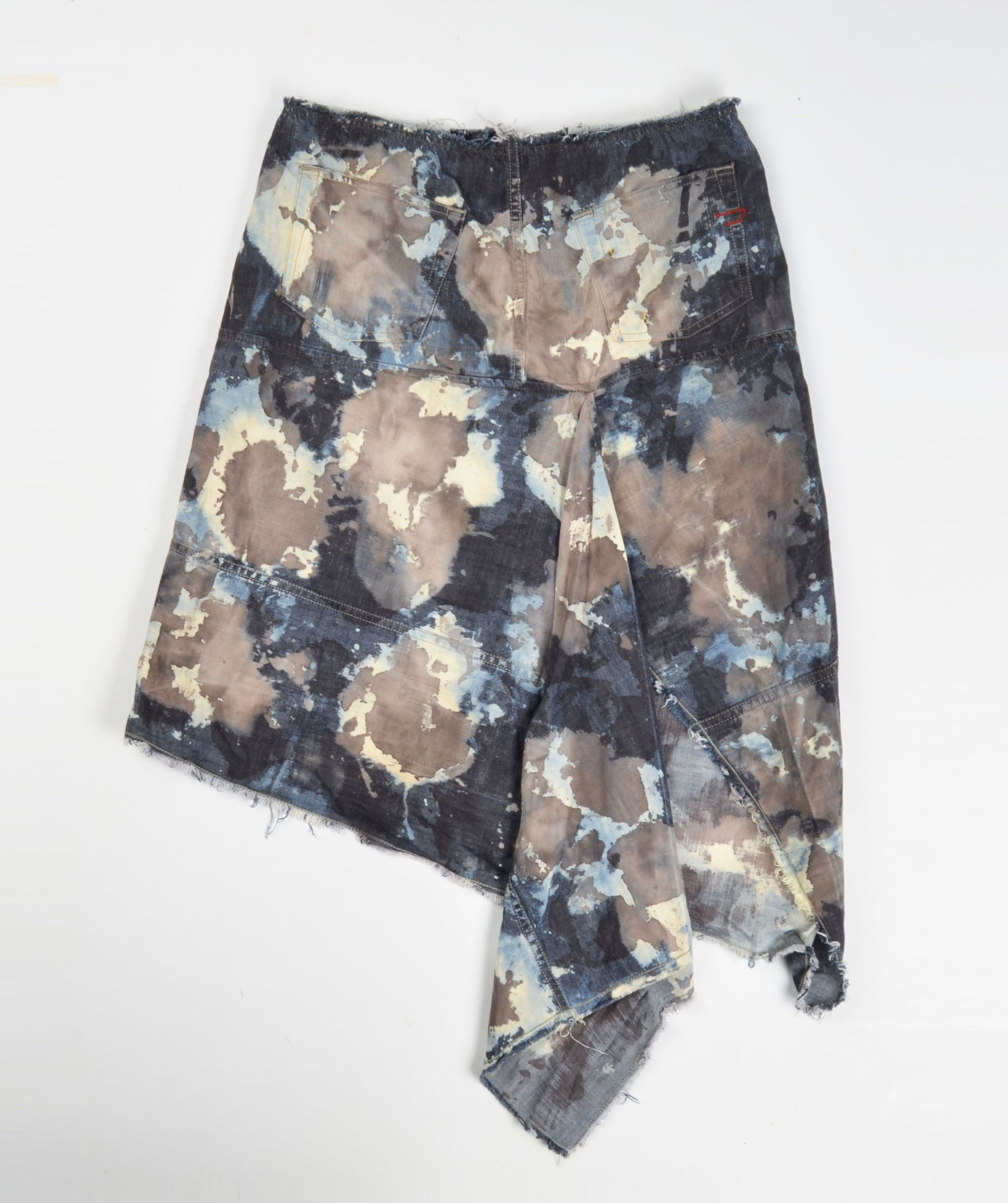 Diesel Vintage Diesel Red Tab Y2K Grunge Tie Dye Asymmetrical Skirt Size 30" / US 8 / IT 44 - 2 Thumbnail